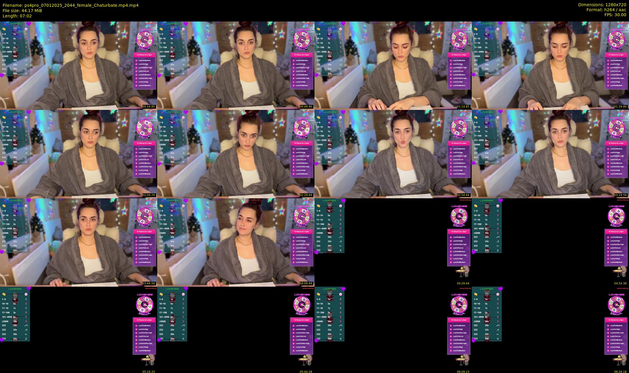 ps4pro — 8 minute Chaturbate female cam show recording, 720p, Jan 7, 2025