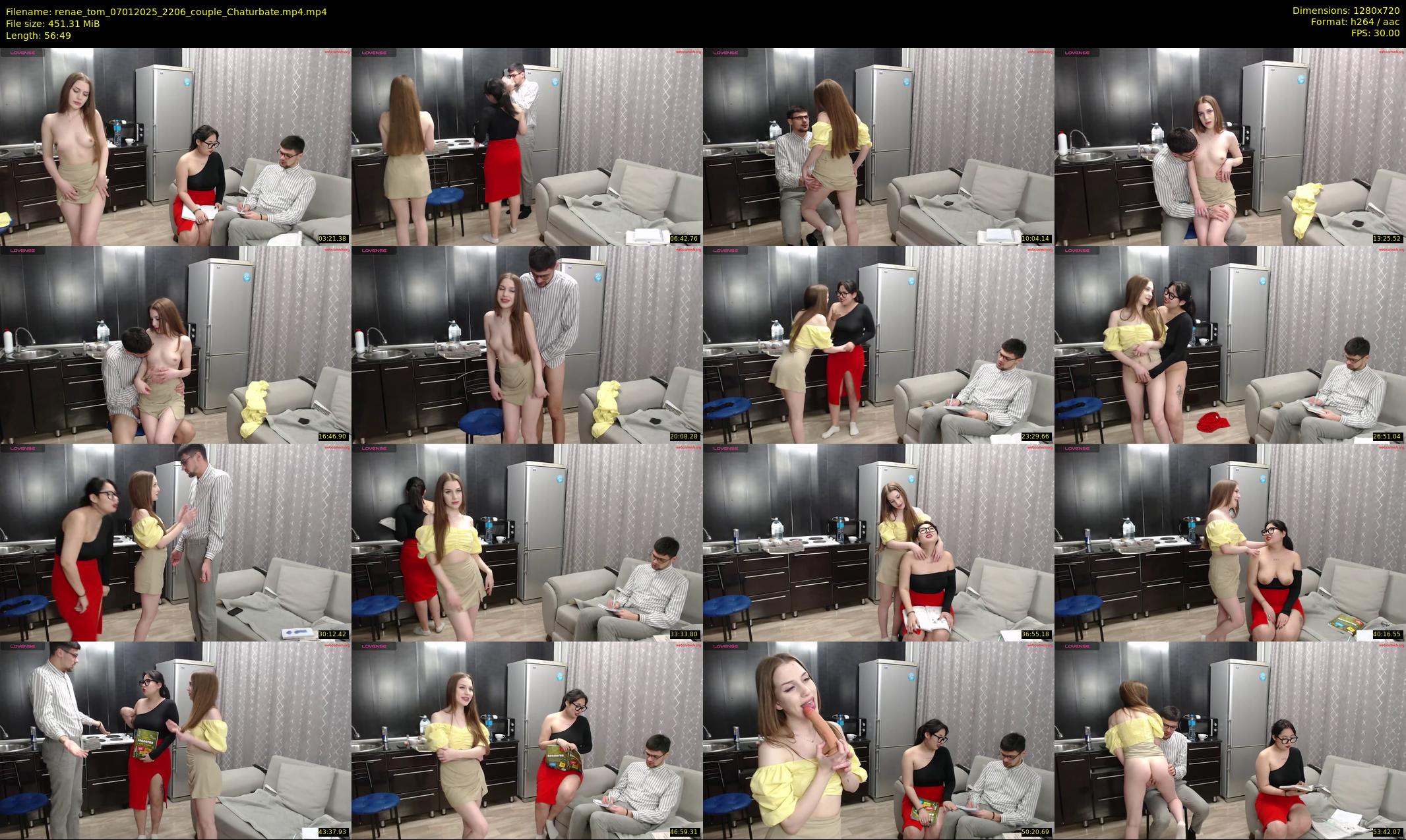 renae_tom — 57 minute Chaturbate couple cam show recording, 720p, Jan 7, 2025