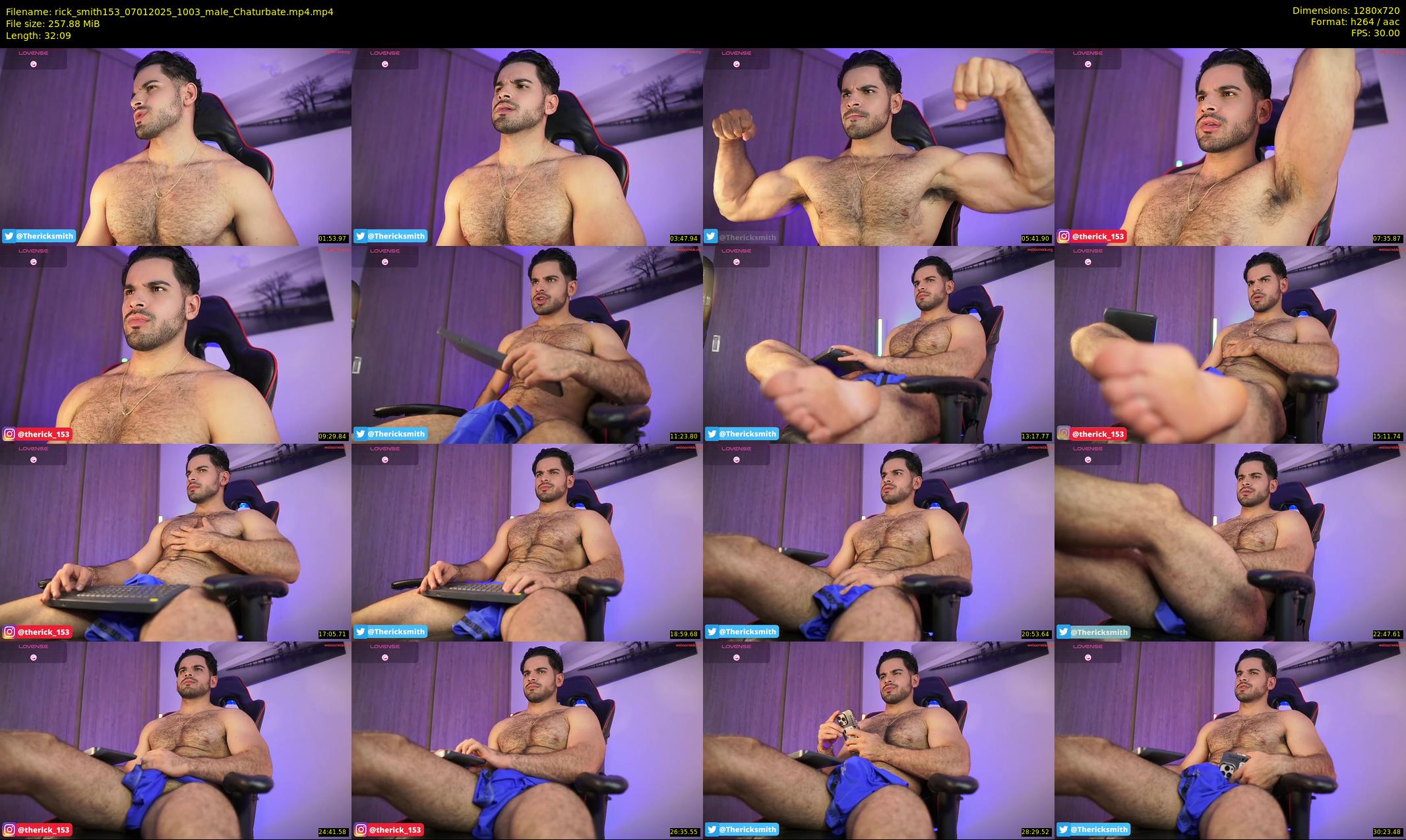 rick_smith153 — 33 minute Chaturbate male cam show recording, 720p, Jan 7, 2025
