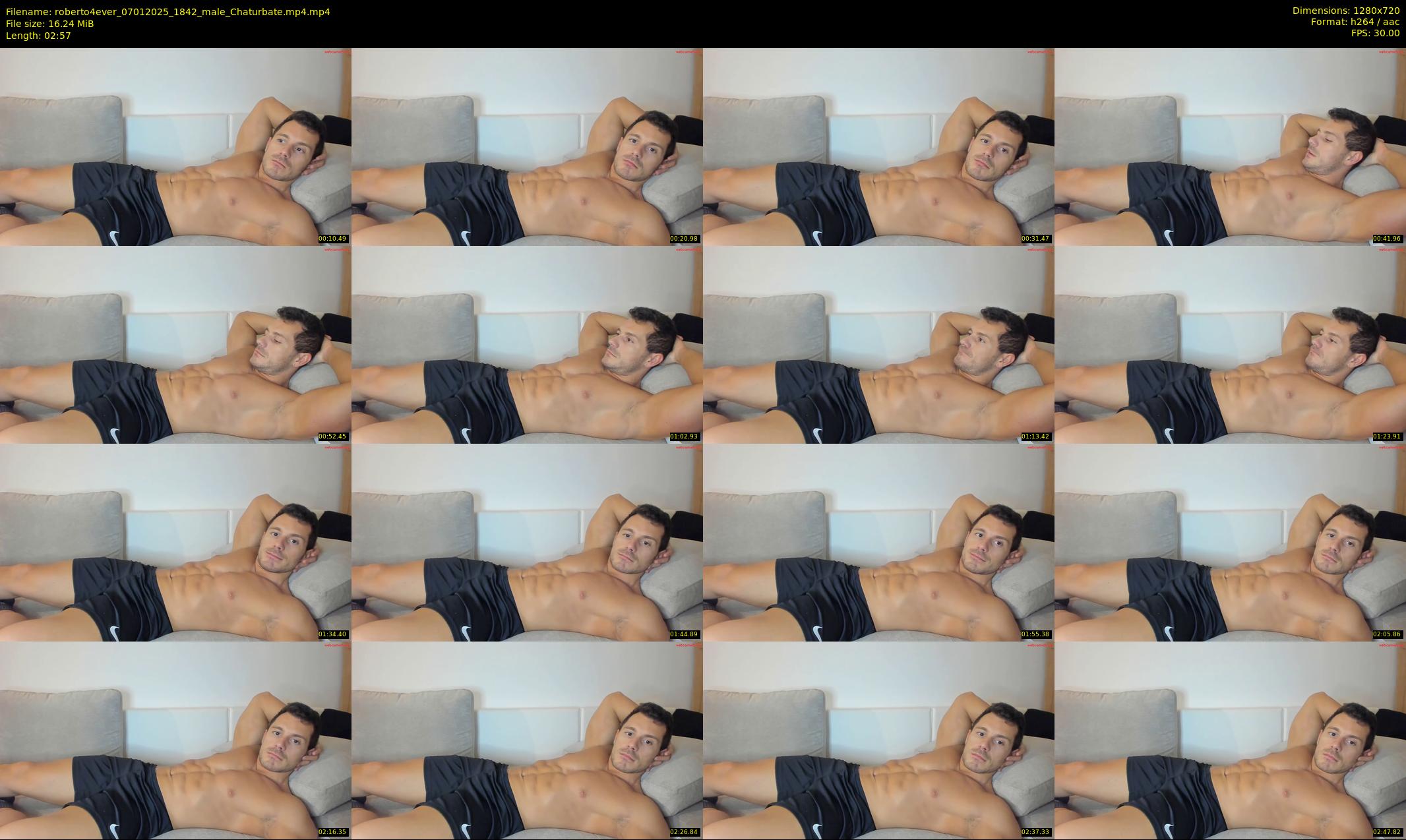 roberto4ever — 3 minute Chaturbate male cam show recording, 720p, Jan 7, 2025