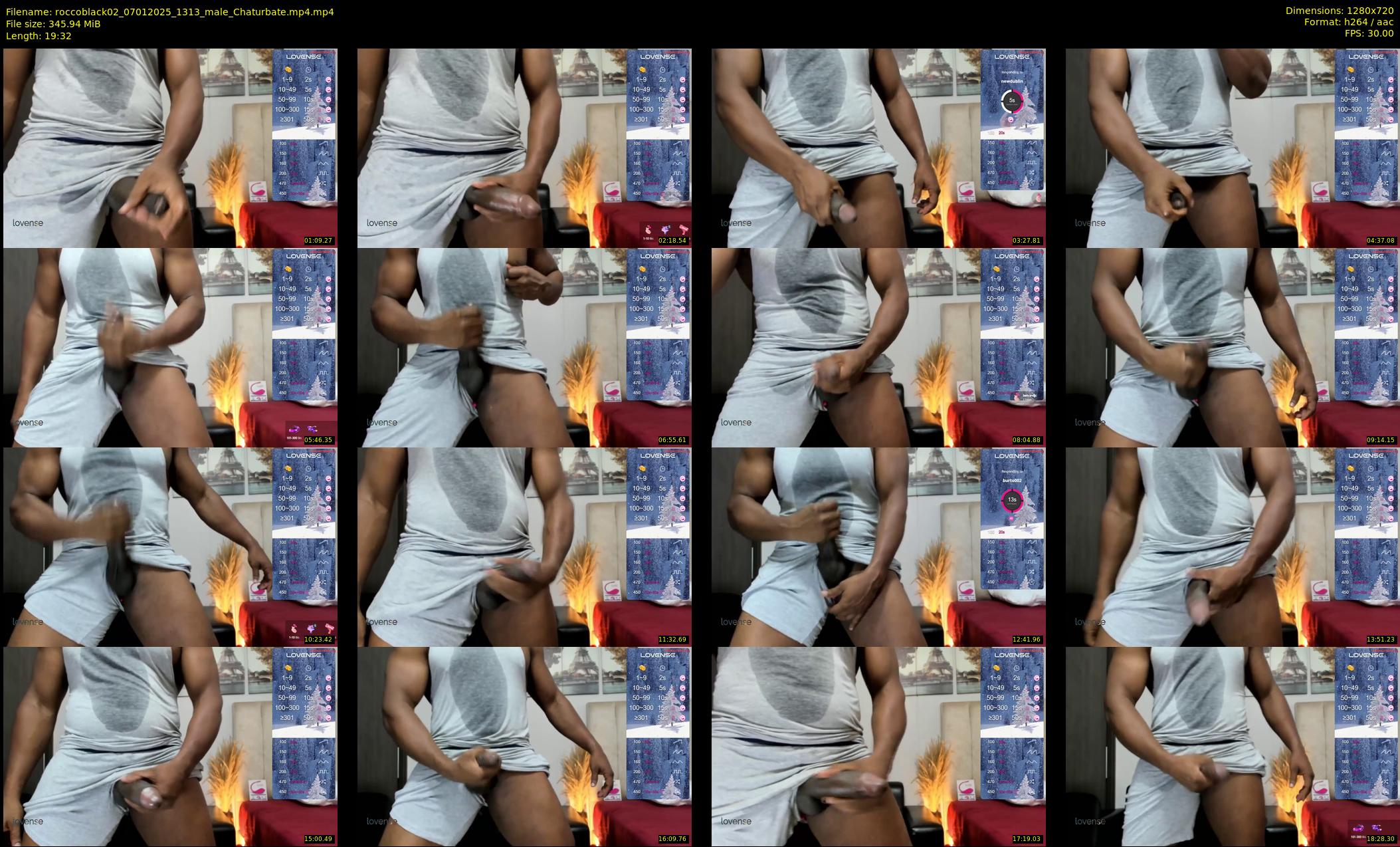 roccoblack02 — 20 minute Chaturbate male cam show recording, 720p, Jan 7, 2025