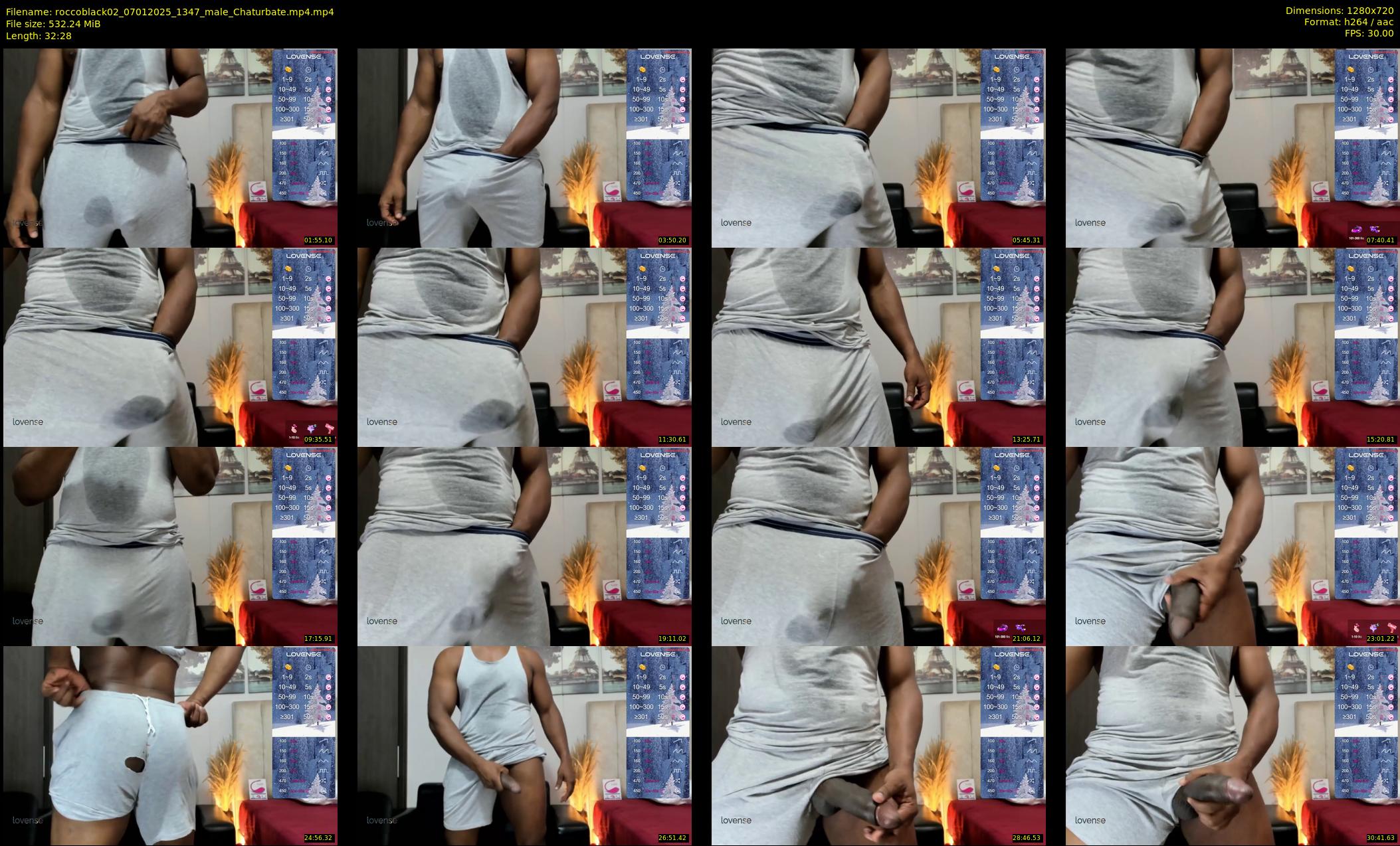 roccoblack02 — 33 minute Chaturbate male cam show recording, 720p, Jan 7, 2025