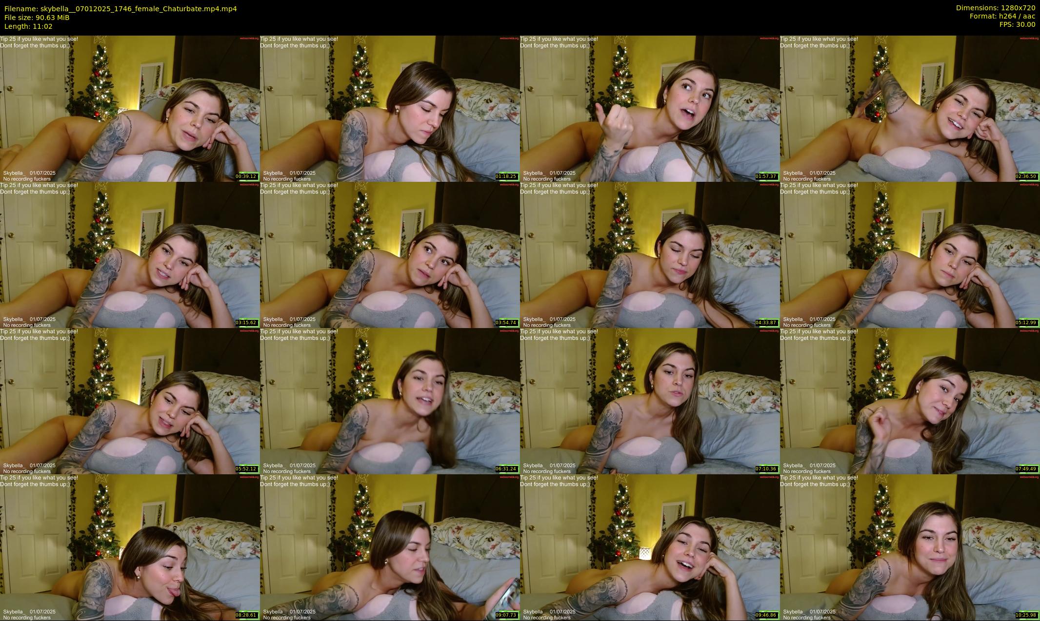 skybella_ — 12 minute Chaturbate female cam show recording, 720p, Jan 7, 2025