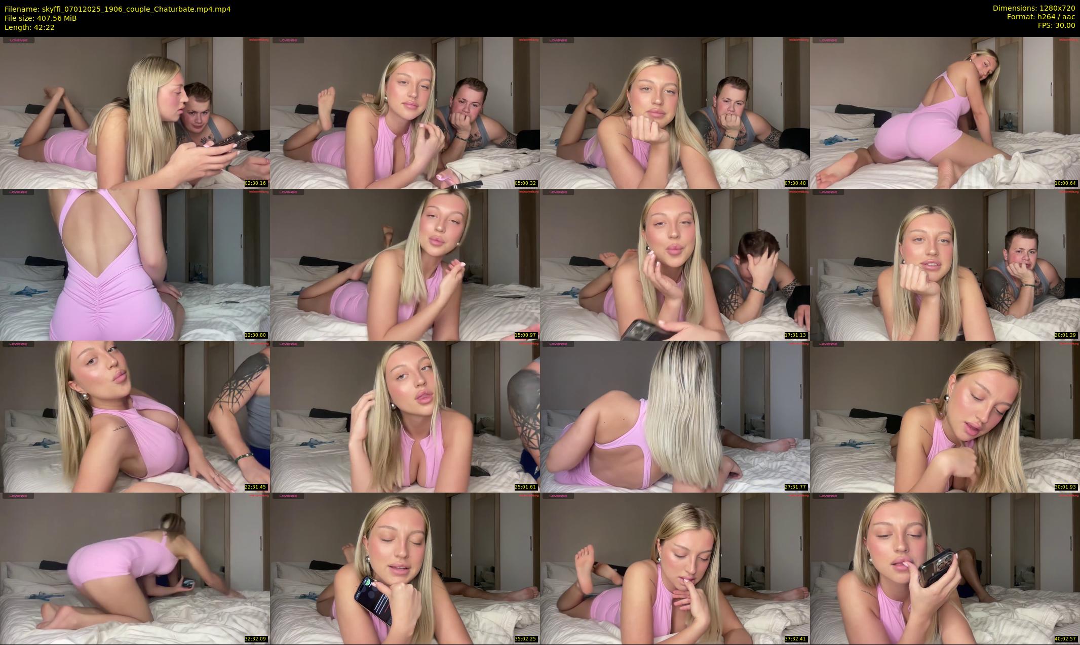 skyffi — 43 minute Chaturbate couple cam show recording, 720p, Jan 7, 2025