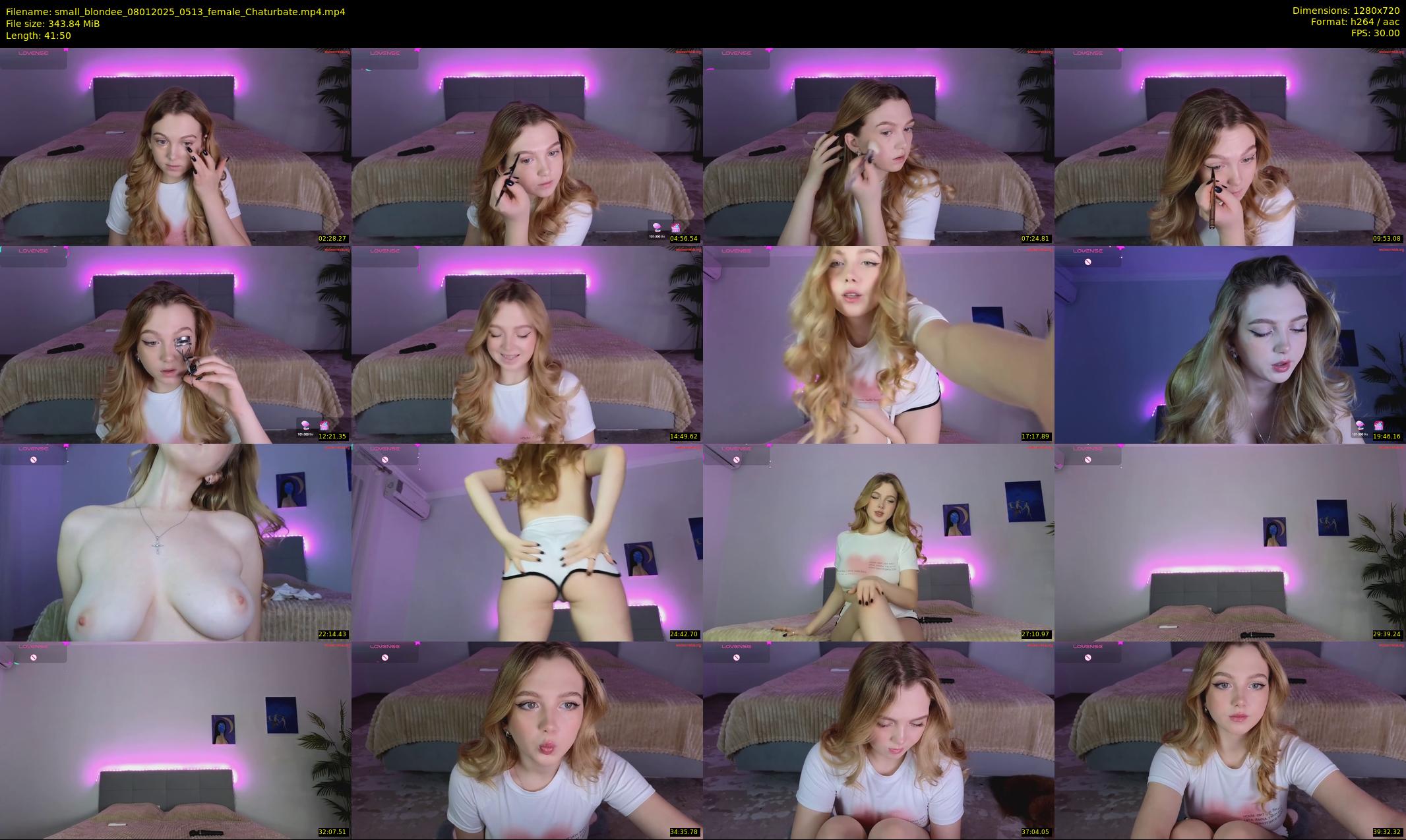 small_blondee — 42 minute Chaturbate female cam show recording, 720p, Jan 8, 2025