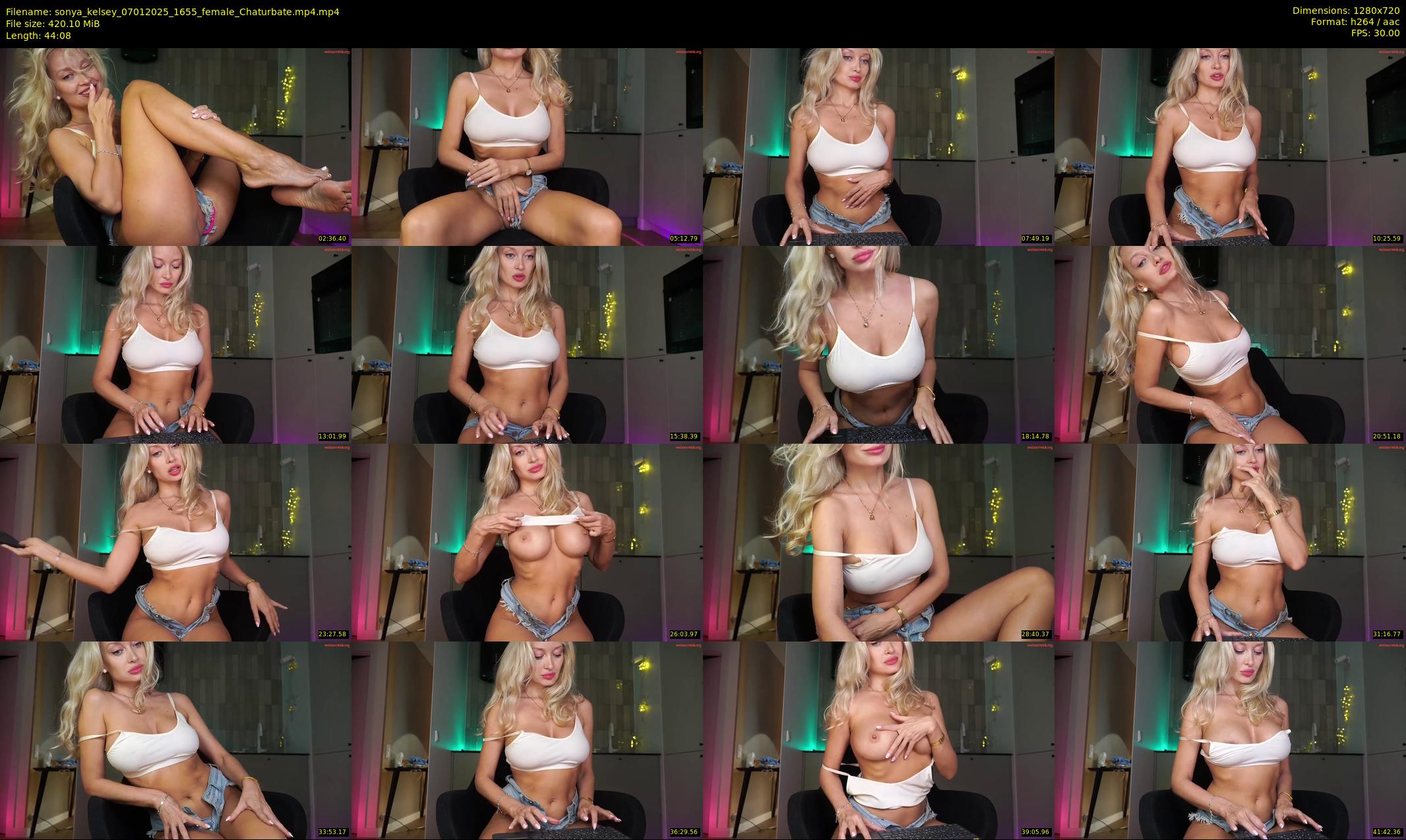 sonya_kelsey — 45 minute Chaturbate female cam show recording, 720p, Jan 7, 2025