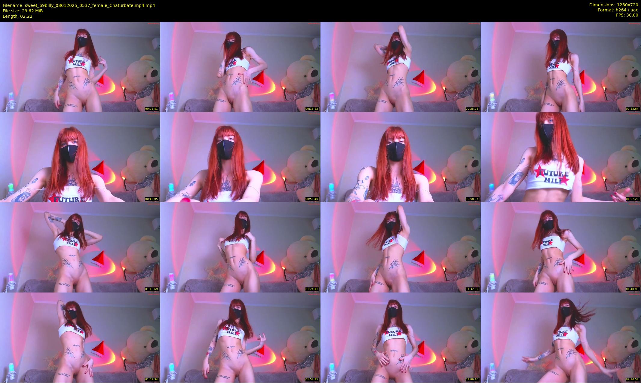 sweet_69billy — 3 minute Chaturbate female cam show recording, 720p, Jan 8, 2025