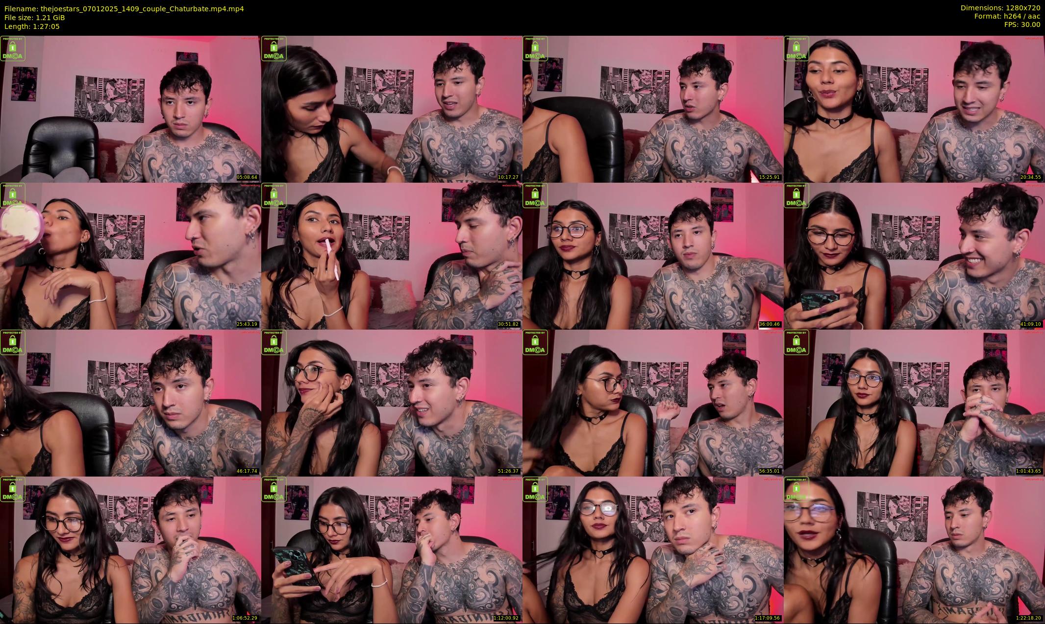 thejoestars — 88 minute Chaturbate couple cam show recording, 720p, Jan 7, 2025