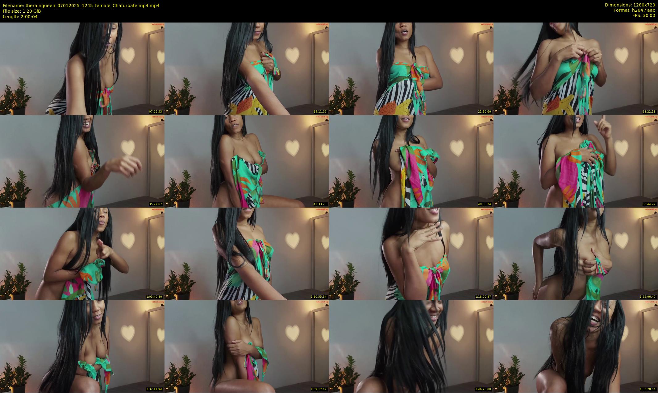 therainqueen — 121 minute Chaturbate female cam show recording, 720p, Jan 7, 2025