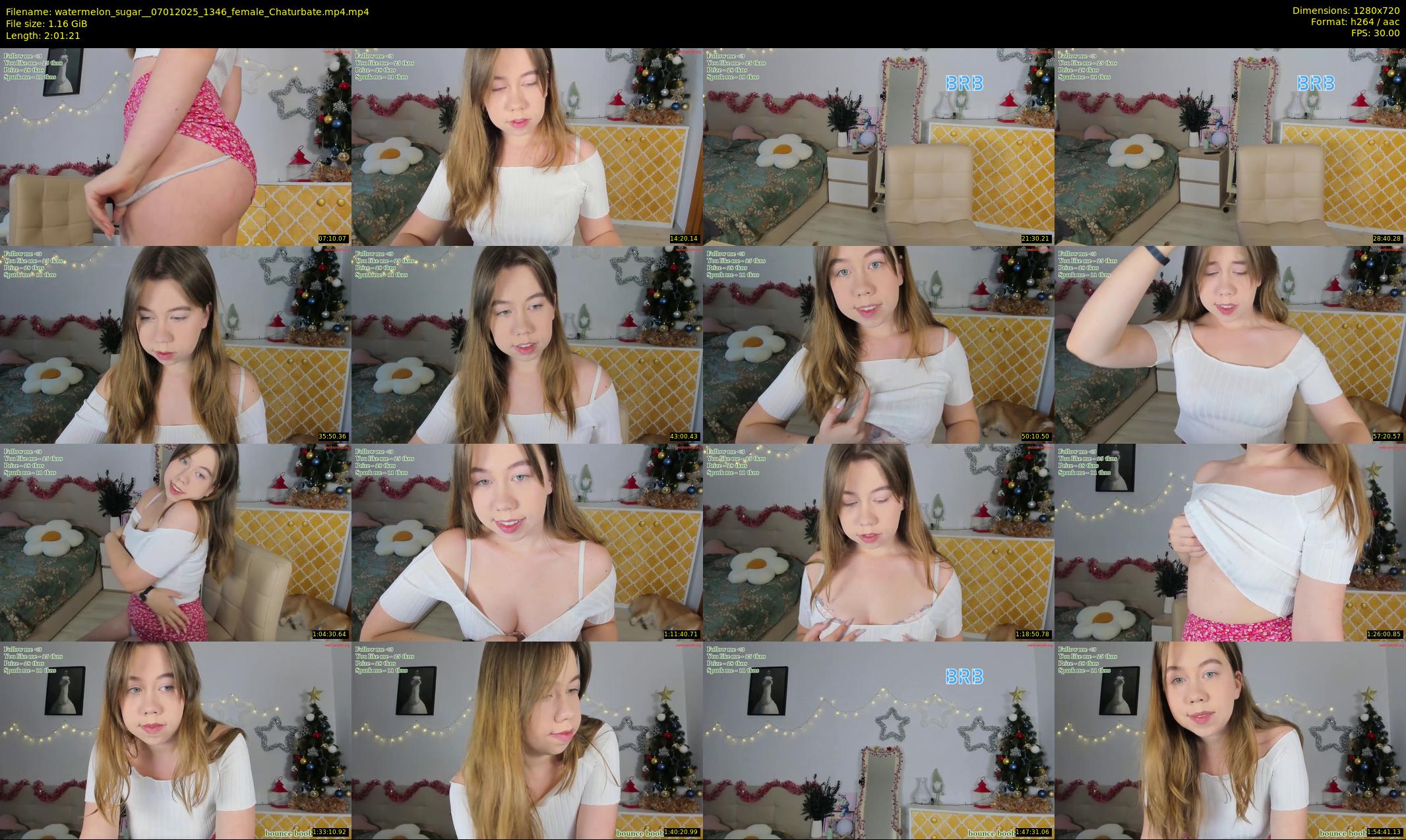 watermelon_sugar_ — 122 minute Chaturbate female cam show recording, 720p, Jan 7, 2025