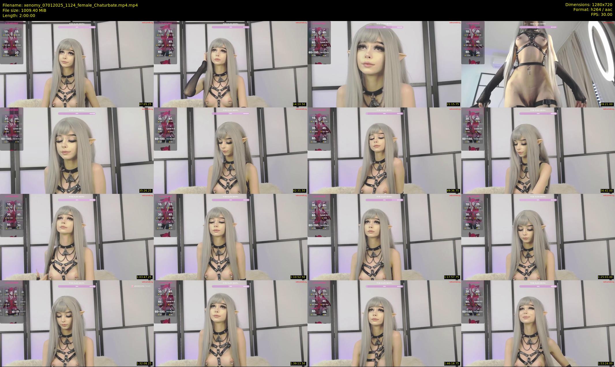 xenomy — 120 minute Chaturbate female cam show recording, 720p, Jan 7, 2025