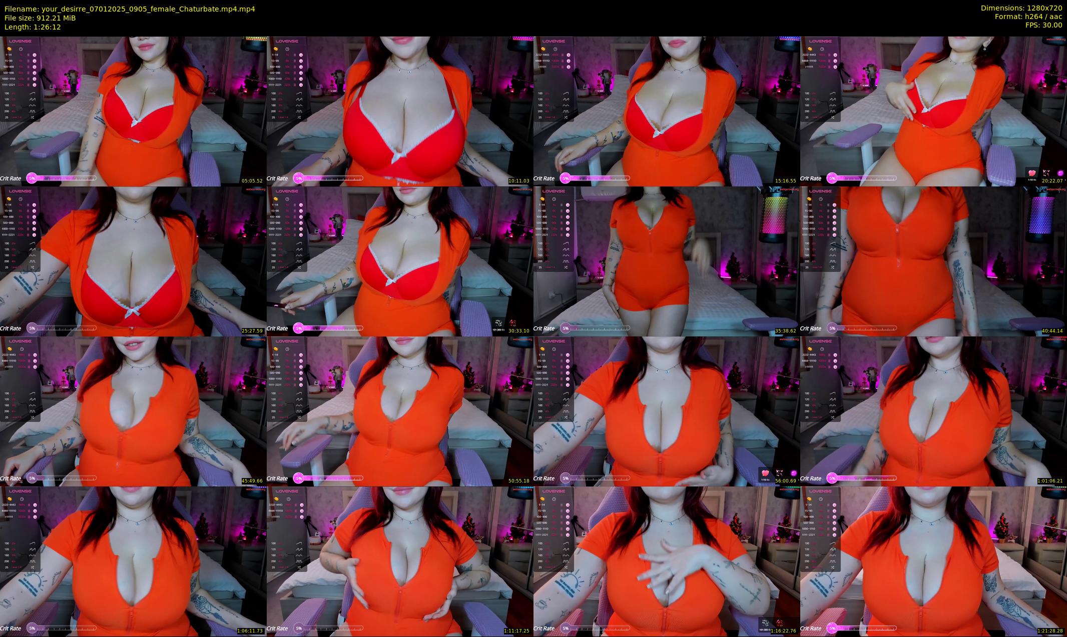 your_desirre — 87 minute Chaturbate female cam show recording, 720p, Jan 7, 2025