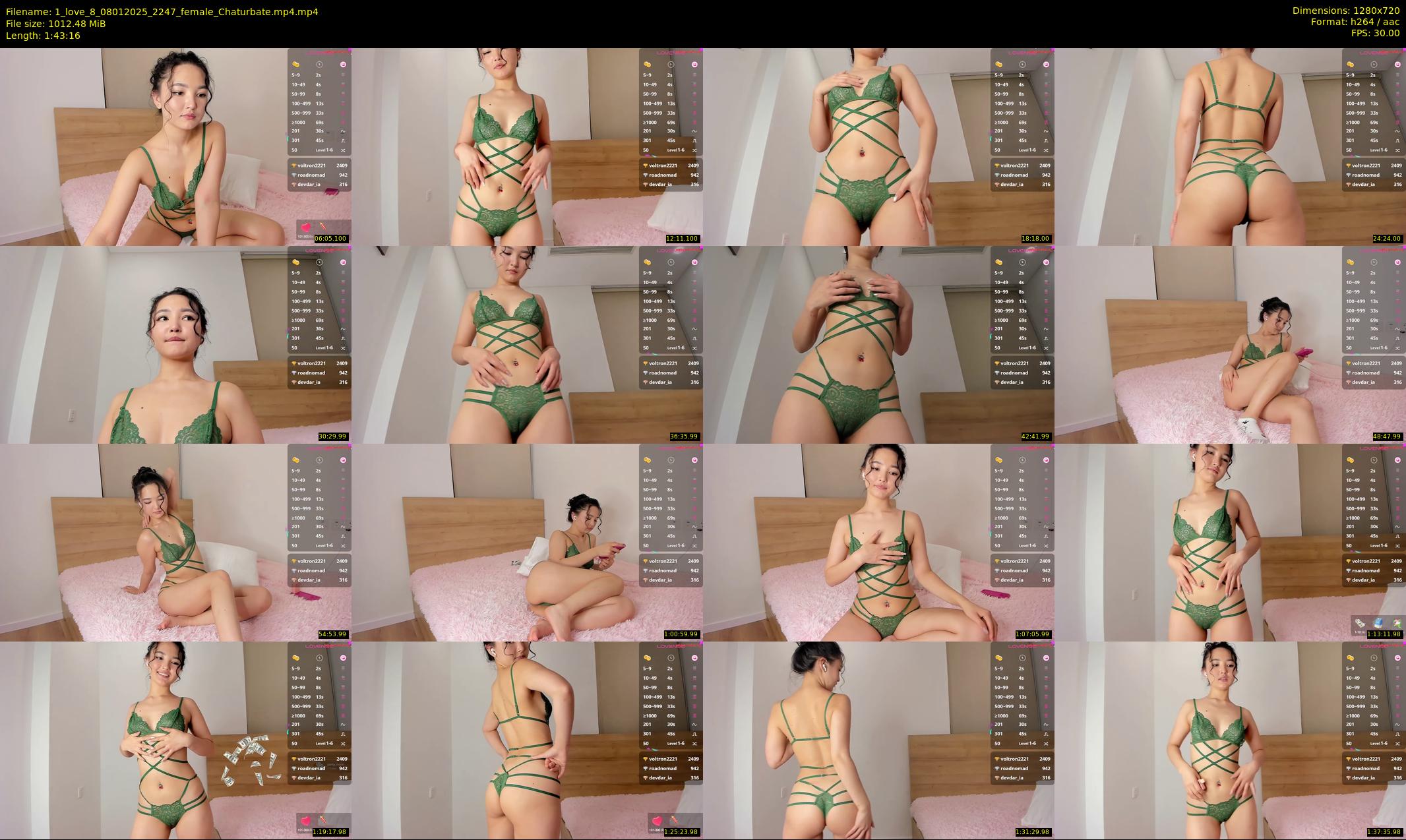 1_love_8 — 104 minute Chaturbate female cam show recording, 720p, Jan 8, 2025