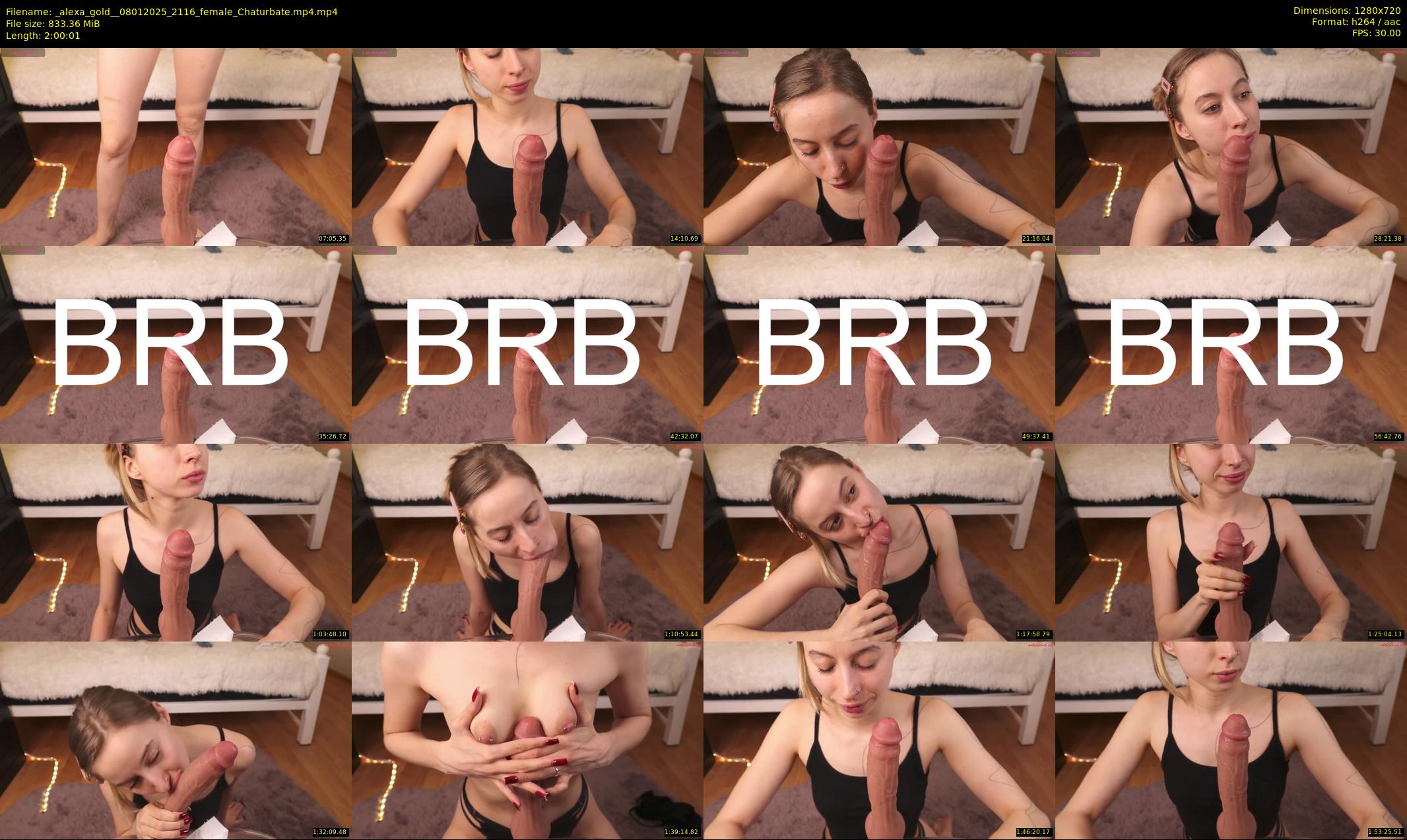 _alexa_gold_ — 121 minute Chaturbate female cam show recording, 720p, Jan 8, 2025