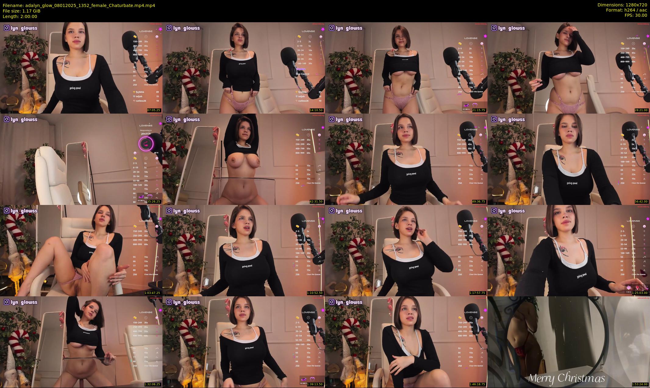 adalyn_glow — 120 minute Chaturbate female cam show recording, 720p, Jan 8, 2025
