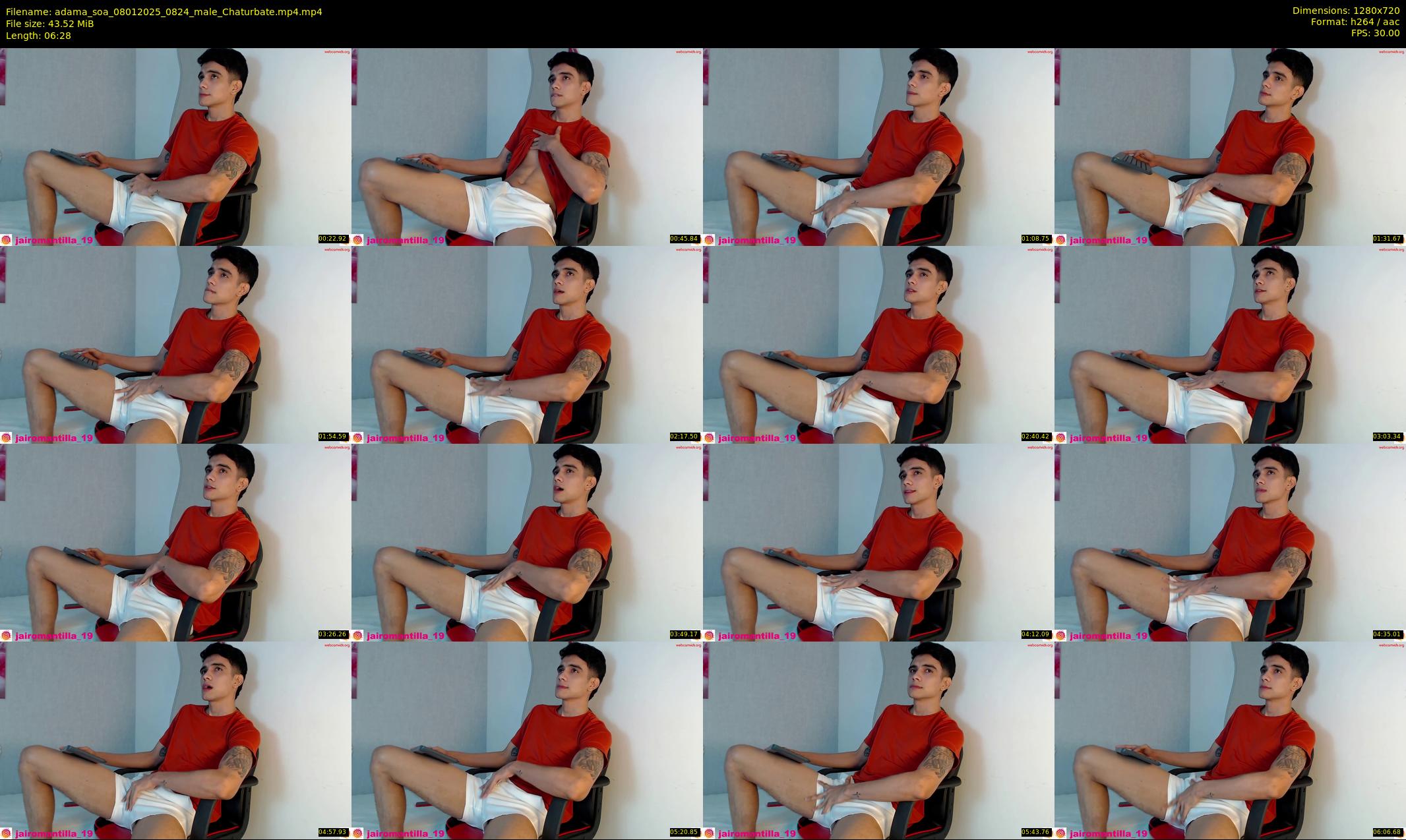 adama_soa — 7 minute Chaturbate male cam show recording, 720p, Jan 8, 2025