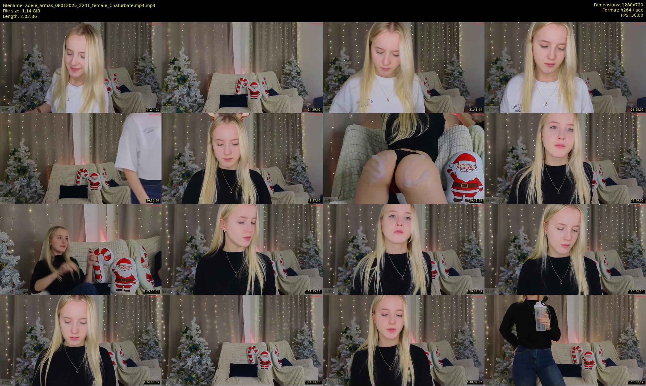 adele_armas — 123 minute Chaturbate female cam show recording, 720p, Jan 8, 2025