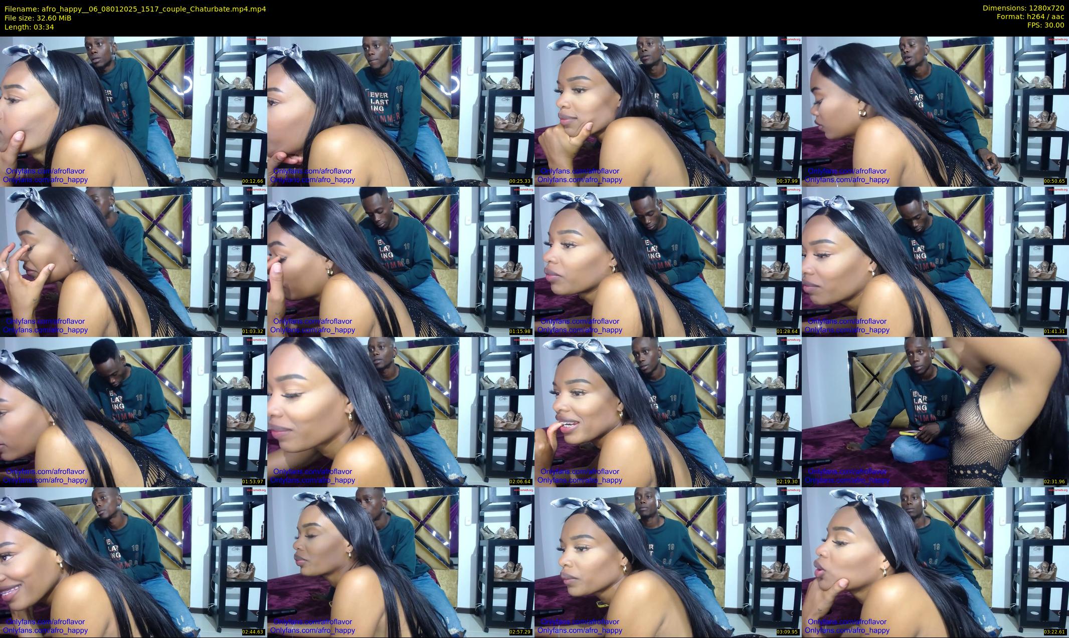 afro_happy__06 — 4 minute Chaturbate couple cam show recording, 720p, Jan 8, 2025