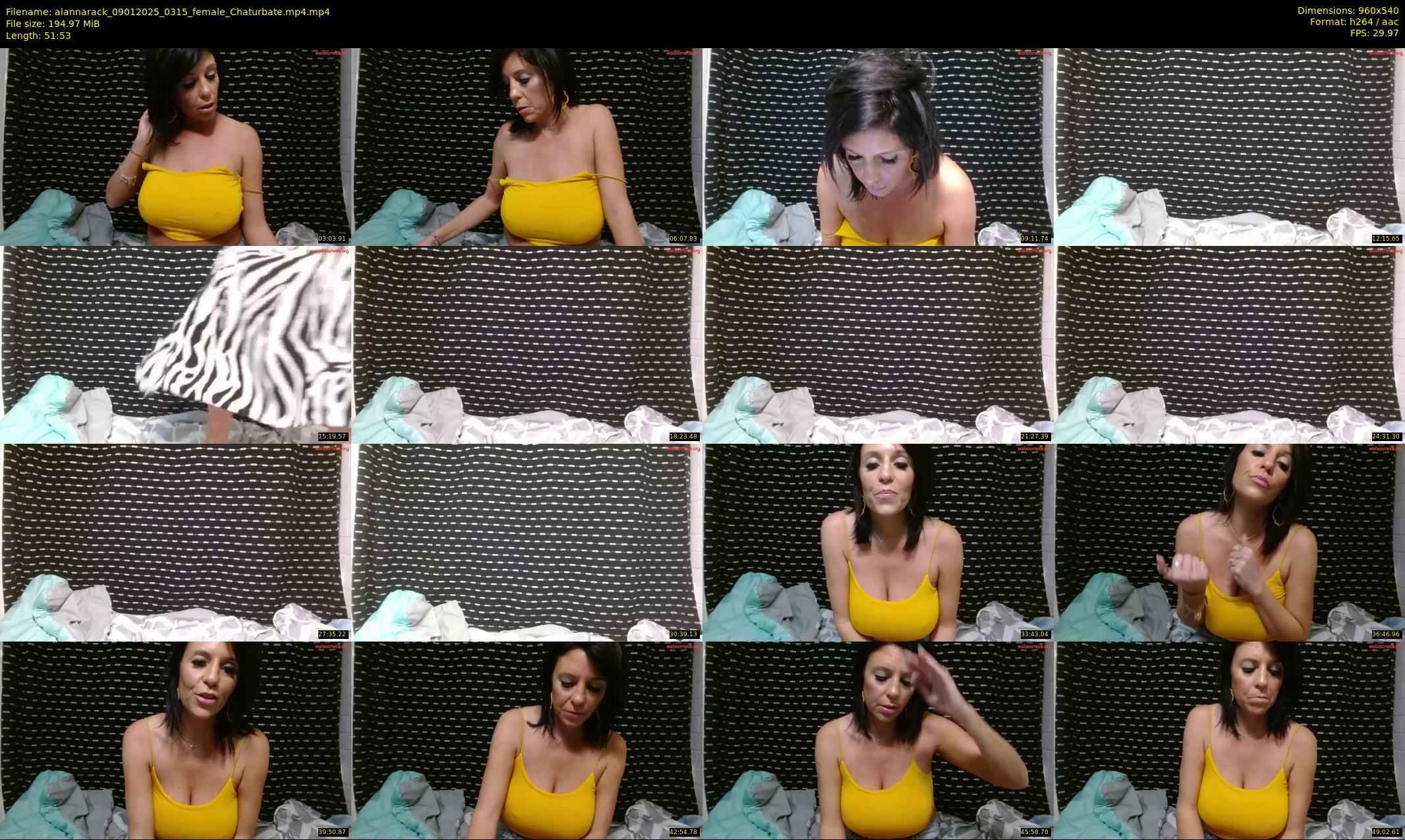 alannarack — 52 minute Chaturbate female cam show recording, 480p, Jan 9, 2025