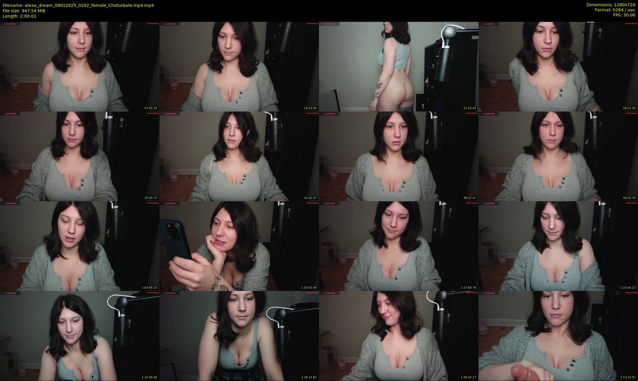 alexa_dream — 121 minute Chaturbate female cam show recording, 720p, Jan 9, 2025