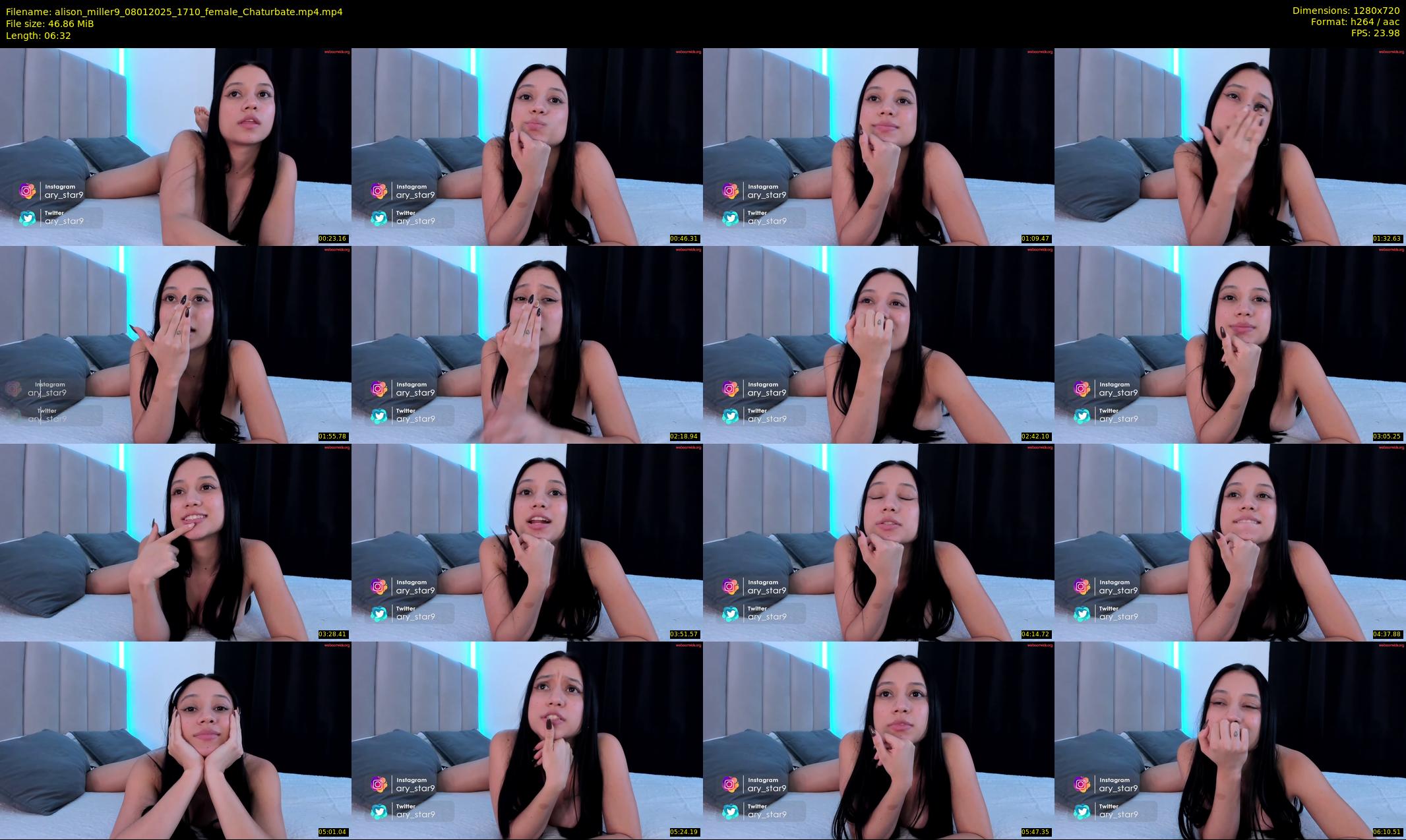 alison_miller9 — 7 minute Chaturbate female cam show recording, 720p, Jan 8, 2025