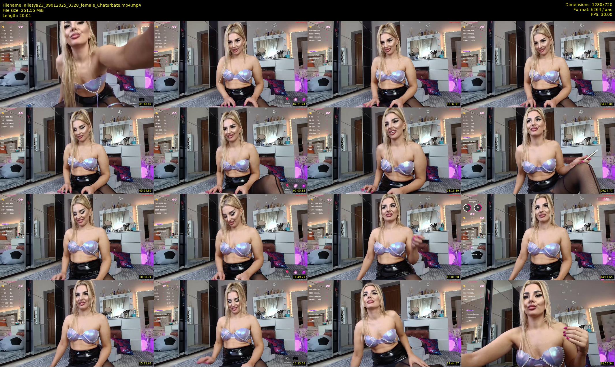 allesya23 — 21 minute Chaturbate female cam show recording, 720p, Jan 9, 2025