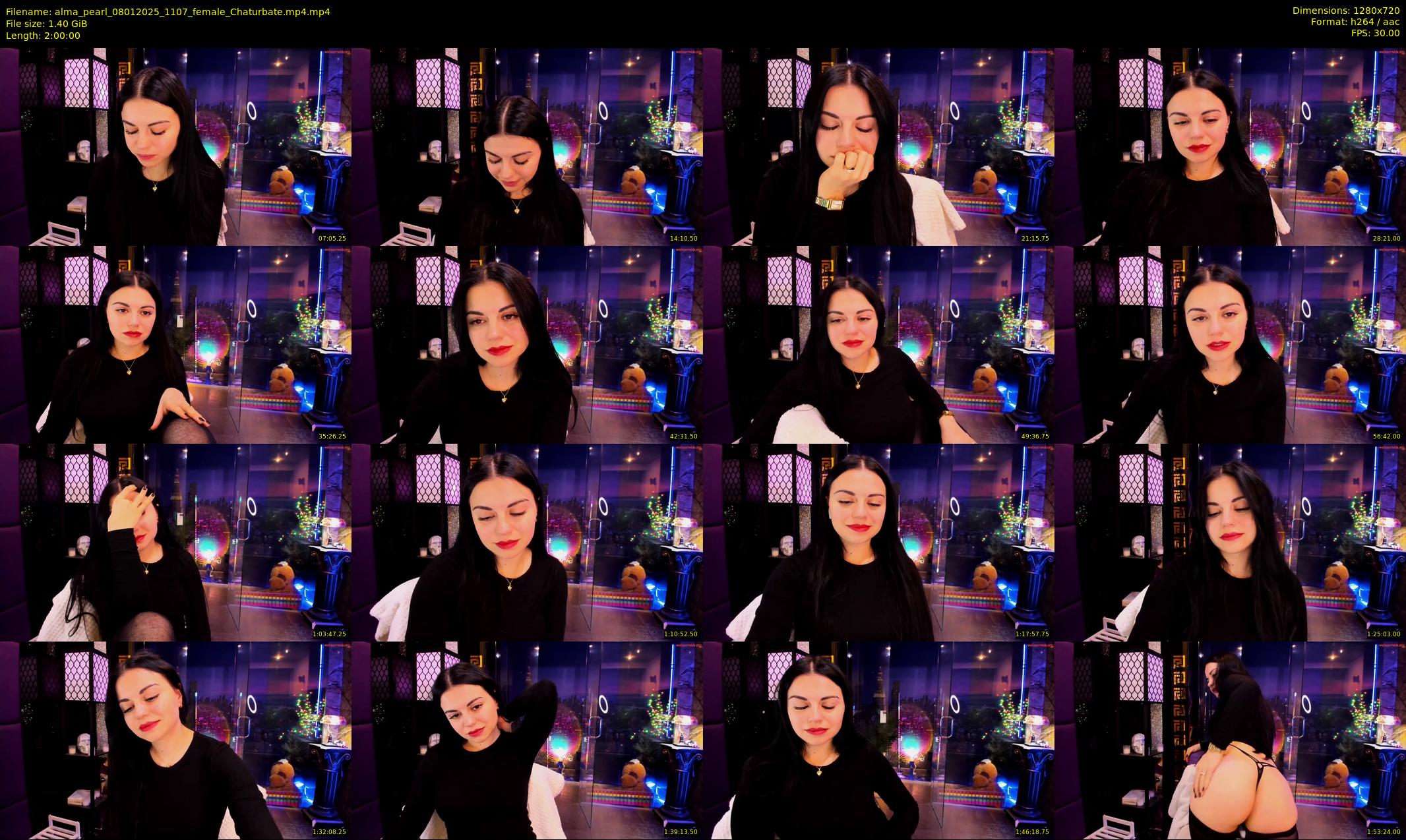 alma_pearl — 120 minute Chaturbate female cam show recording, 720p, Jan 8, 2025