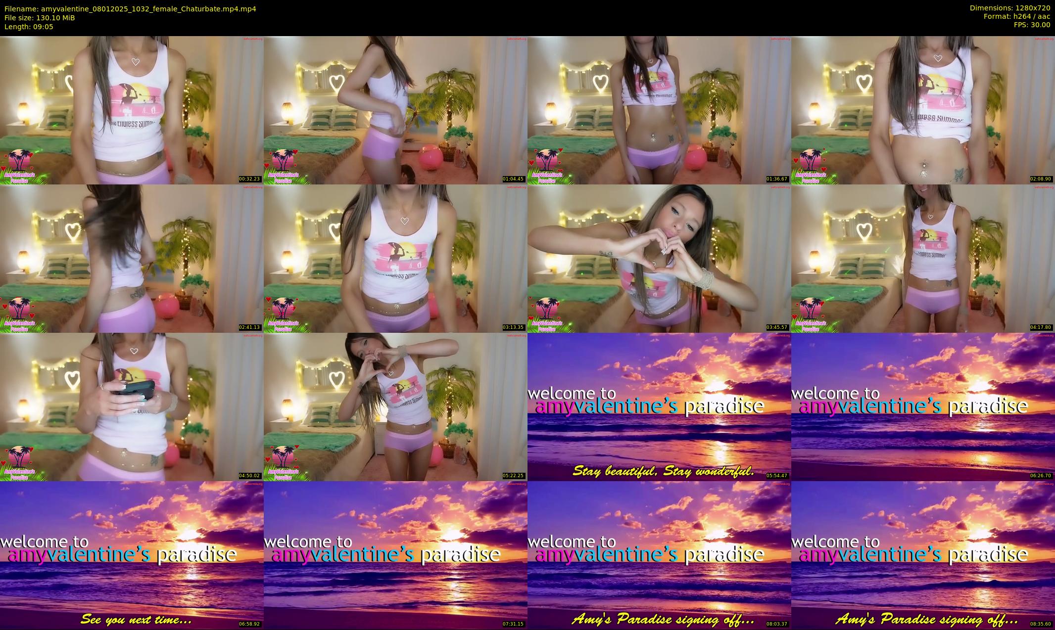 amyvalentine — 10 minute Chaturbate female cam show recording, 720p, Jan 8, 2025