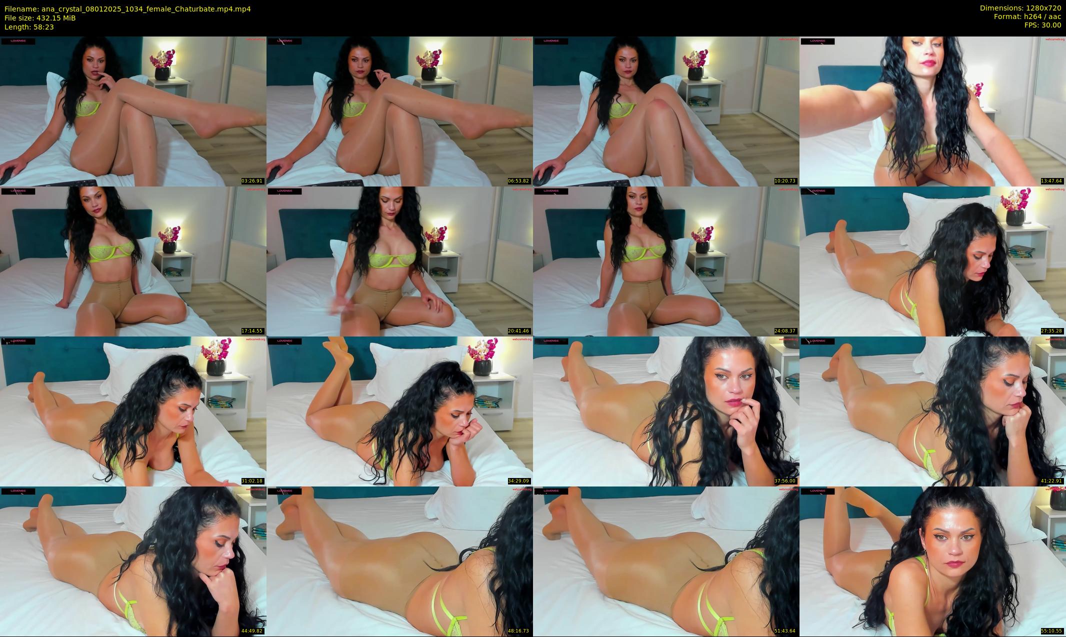 ana_crystal — 59 minute Chaturbate female cam show recording, 720p, Jan 8, 2025