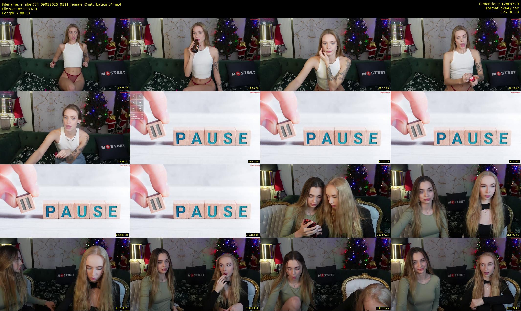 anabel054 — 120 minute Chaturbate female cam show recording, 720p, Jan 9, 2025