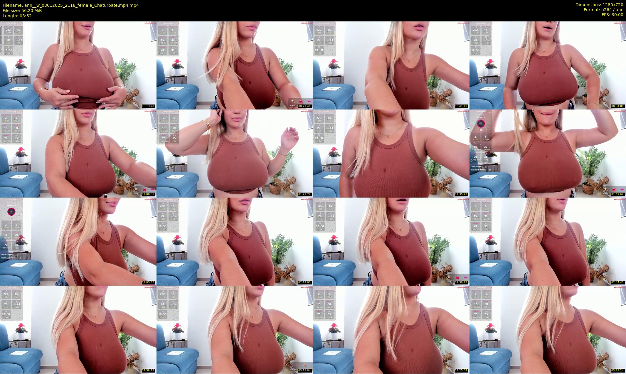 ann__w — 4 minute Chaturbate female cam show recording, 720p, Jan 8, 2025