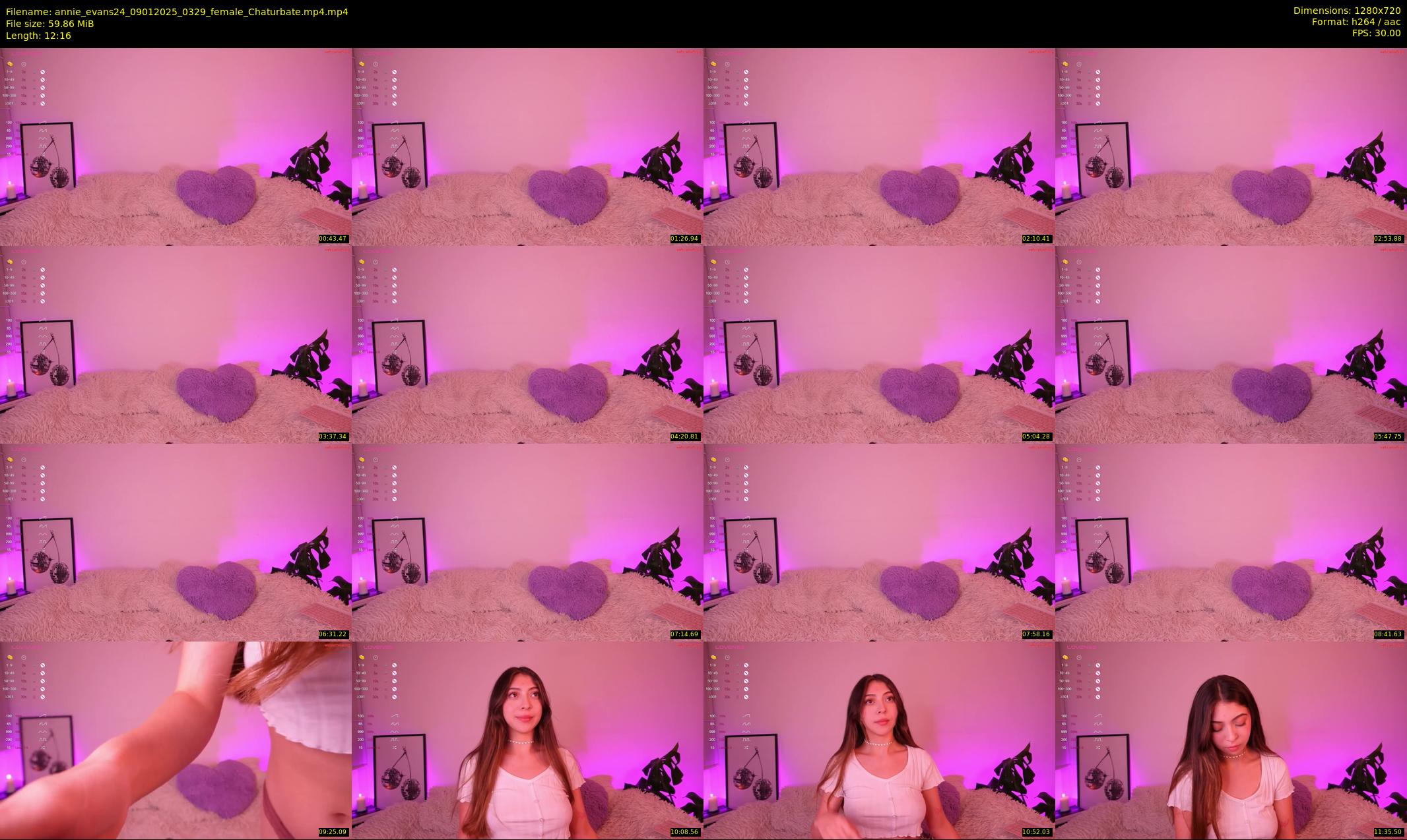 annie_evans24 — 13 minute Chaturbate female cam show recording, 720p, Jan 9, 2025