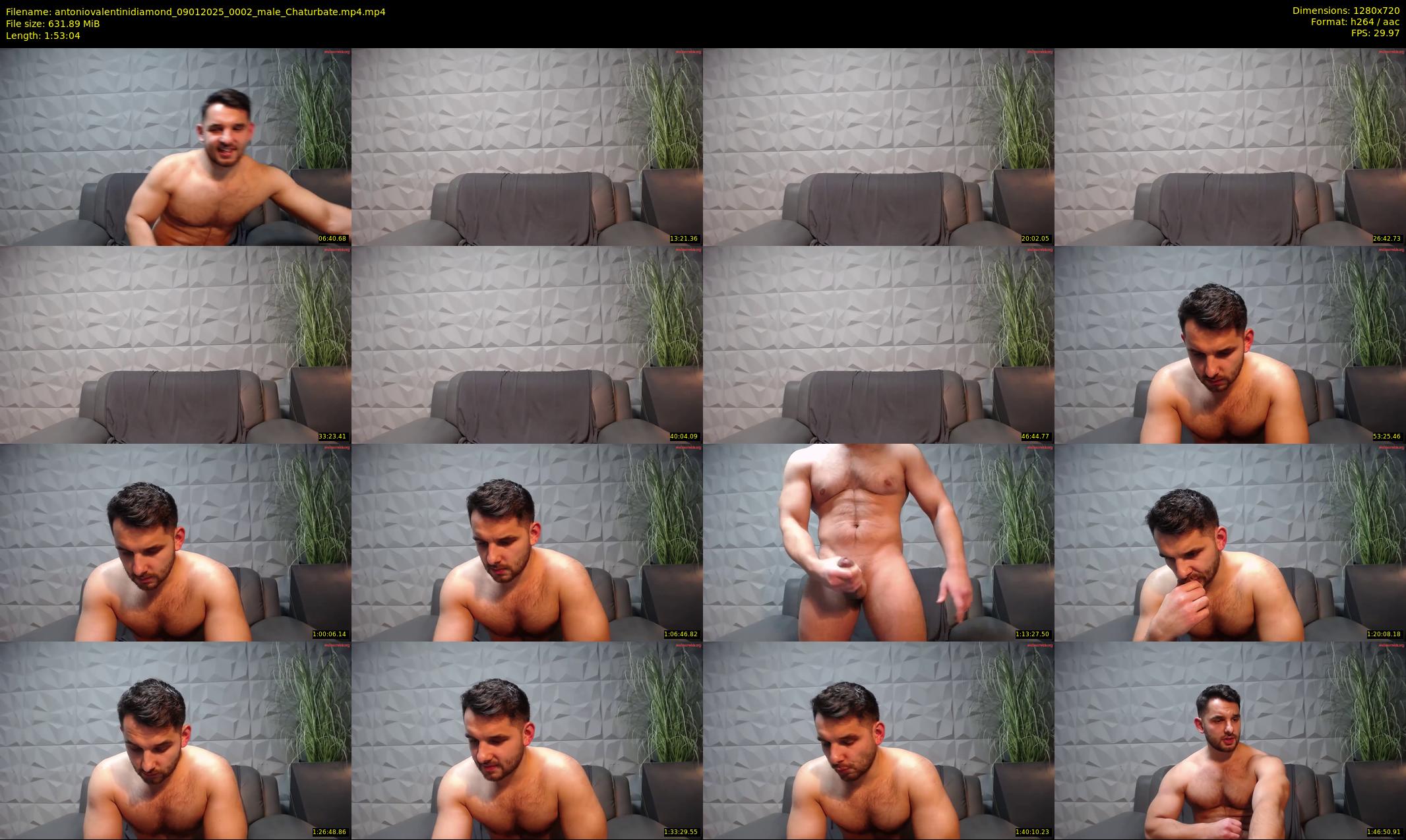 antoniovalentinidiamond — 114 minute Chaturbate male cam show recording, 720p, Jan 9, 2025