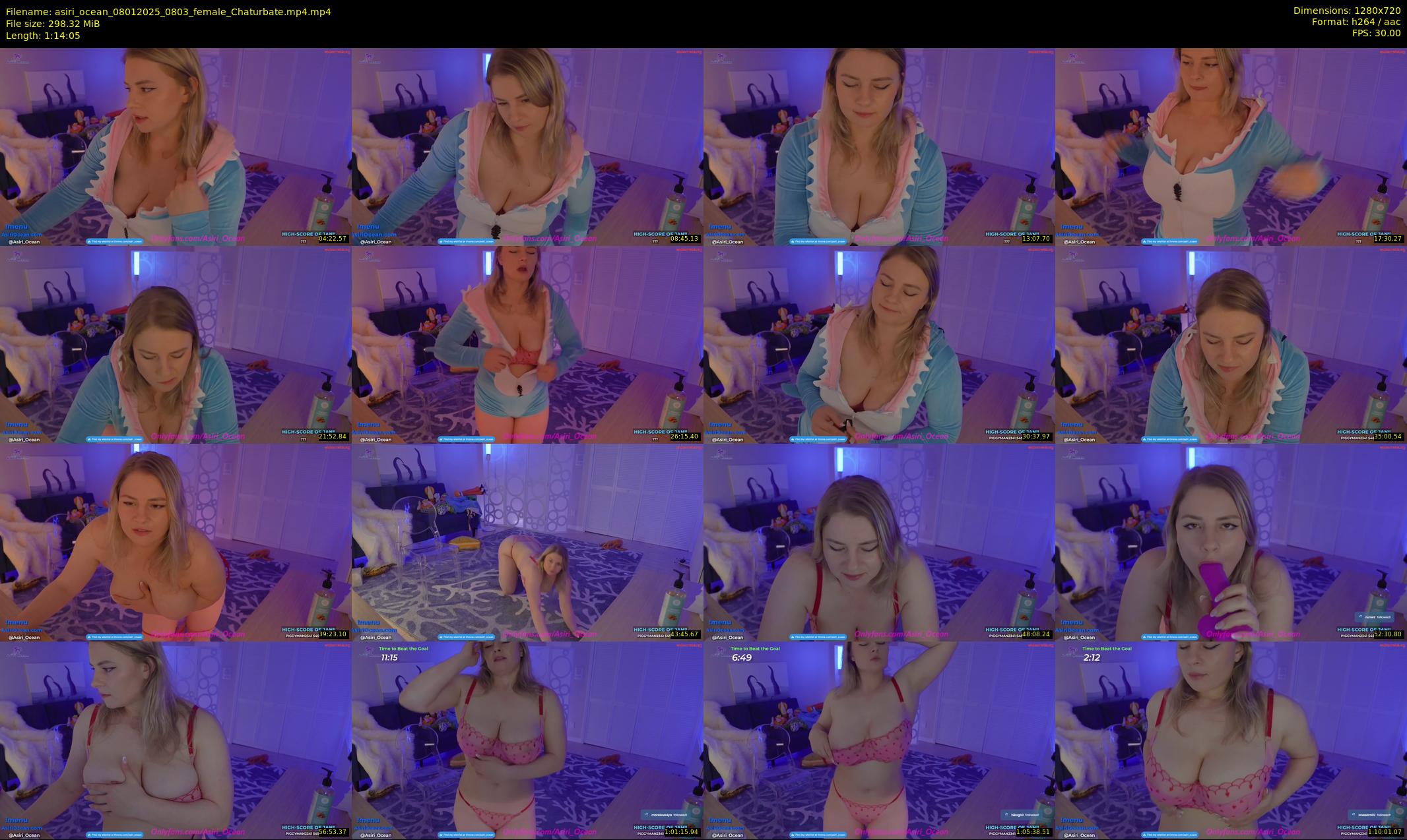 asiri_ocean — 75 minute Chaturbate female cam show recording, 720p, Jan 8, 2025