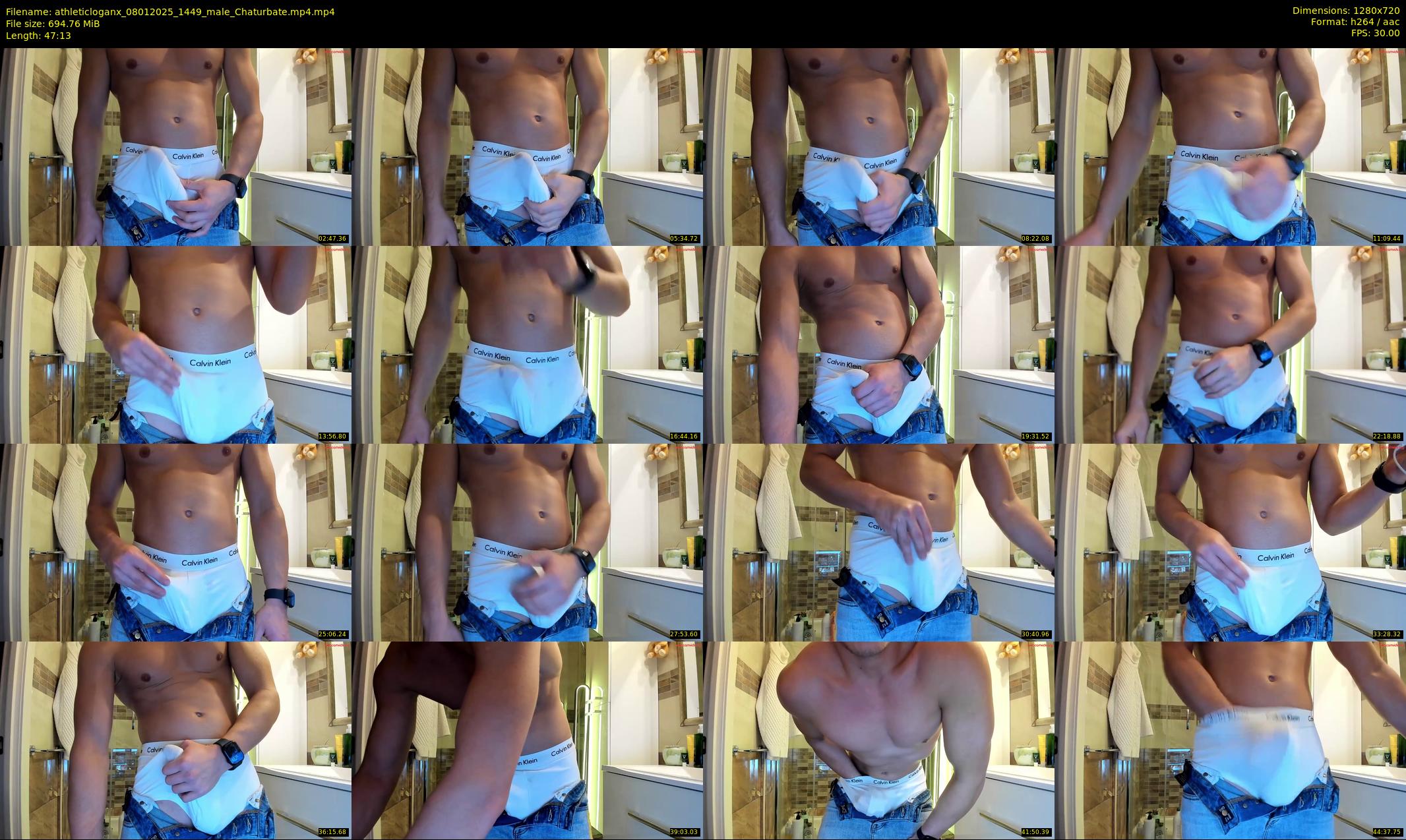 athleticloganx — 48 minute Chaturbate male cam show recording, 720p, Jan 8, 2025