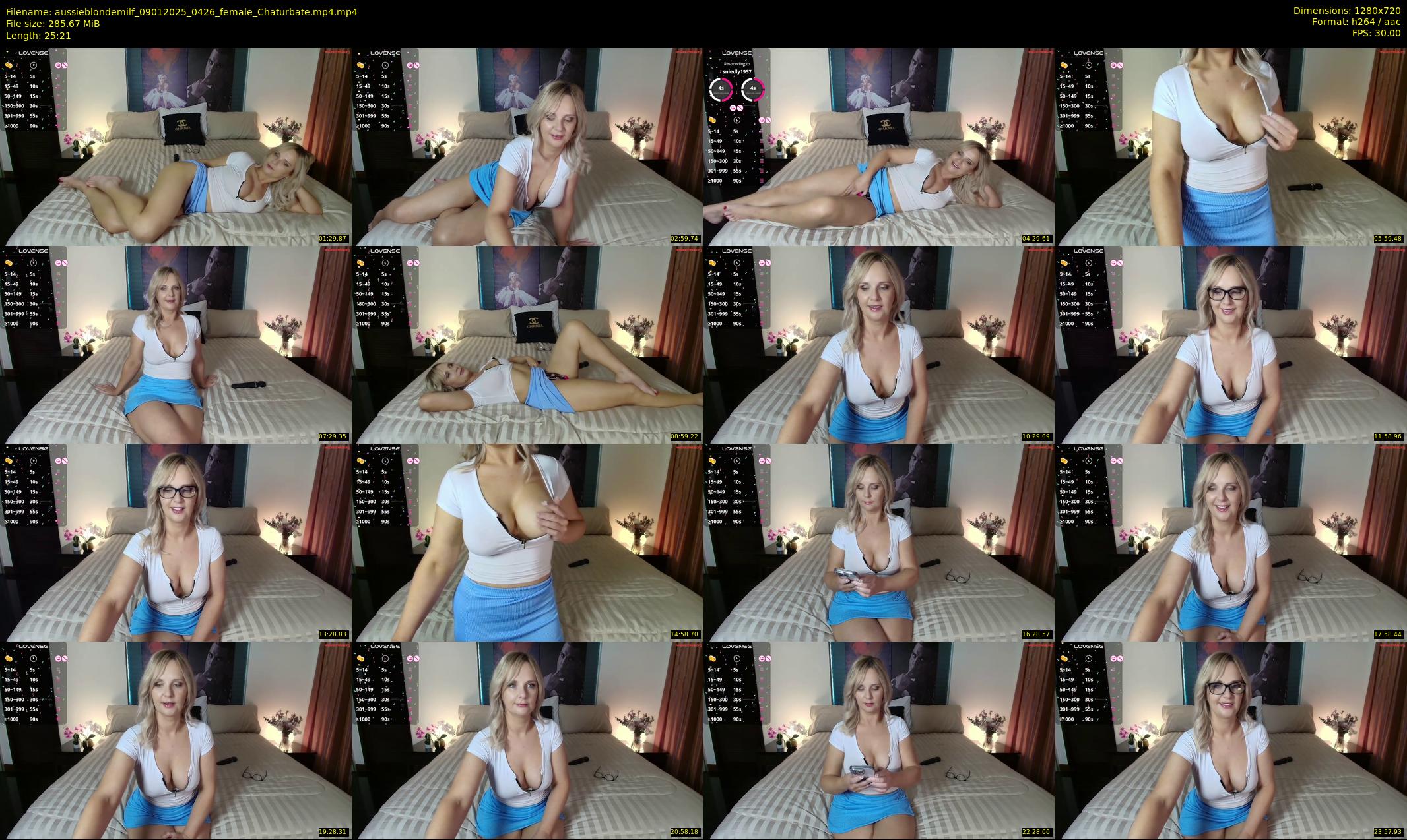 aussieblondemilf — 26 minute Chaturbate female cam show recording, 720p, Jan 9, 2025
