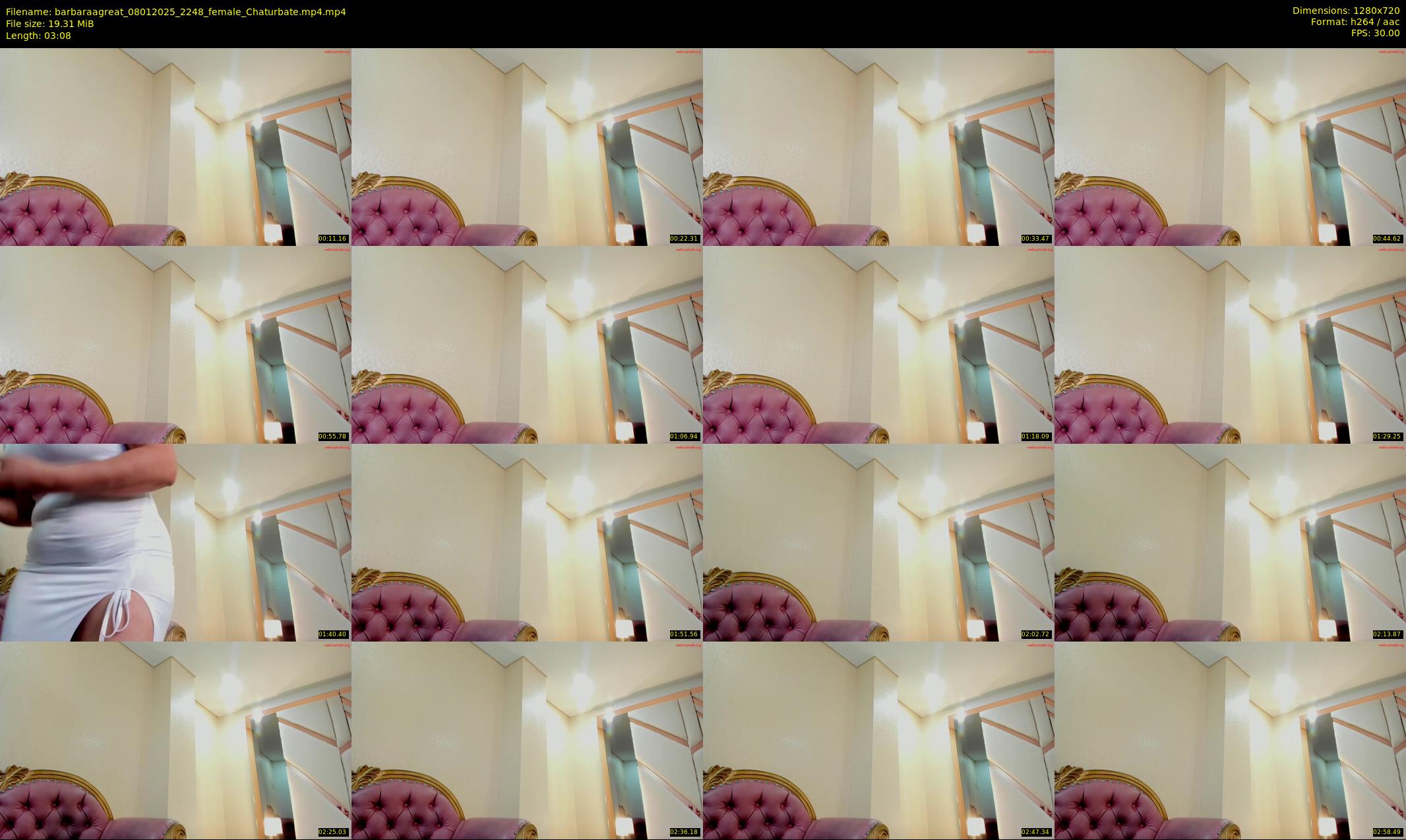 barbaraagreat — 4 minute Chaturbate female cam show recording, 720p, Jan 8, 2025