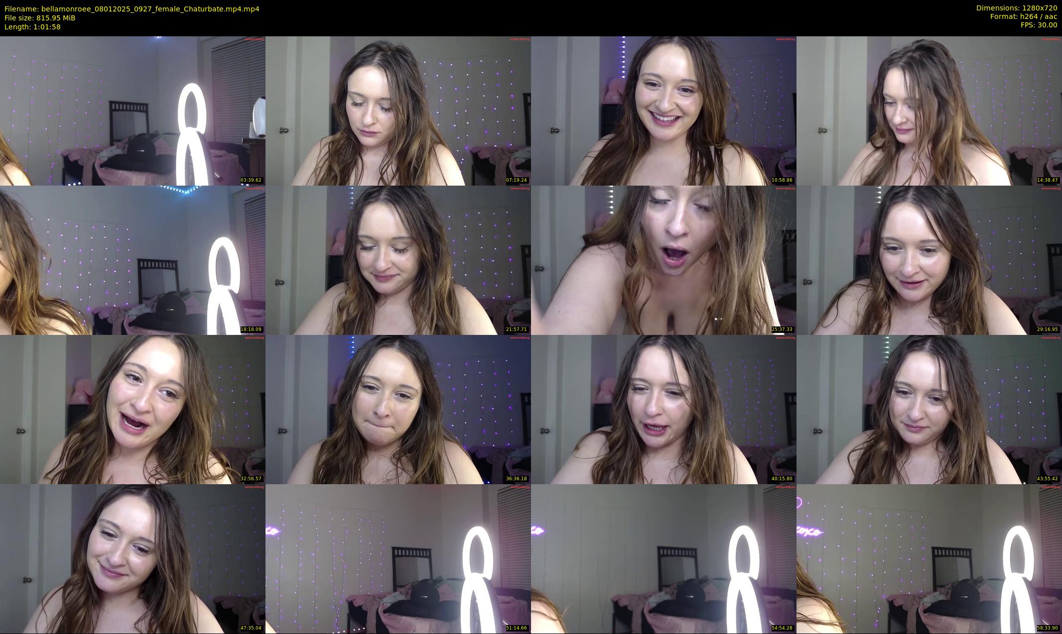 bellamonroee — 62 minute Chaturbate female cam show recording, 720p, Jan 8, 2025