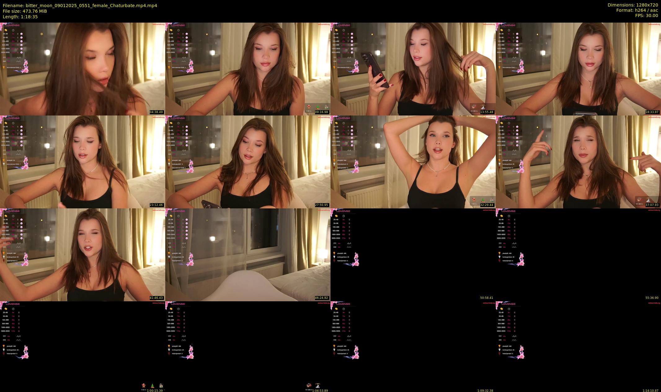 bitter_moon — 79 minute Chaturbate female cam show recording, 720p, Jan 9, 2025