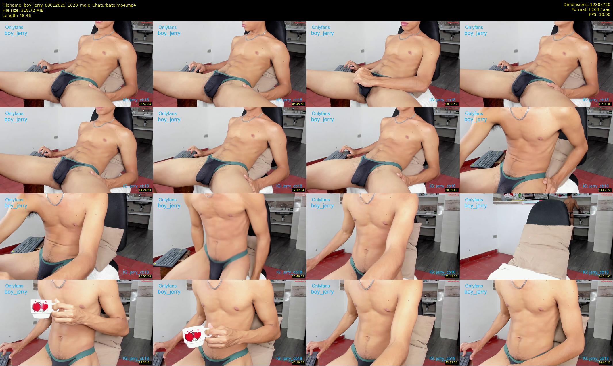 boy_jerry — 49 minute Chaturbate male cam show recording, 720p, Jan 8, 2025