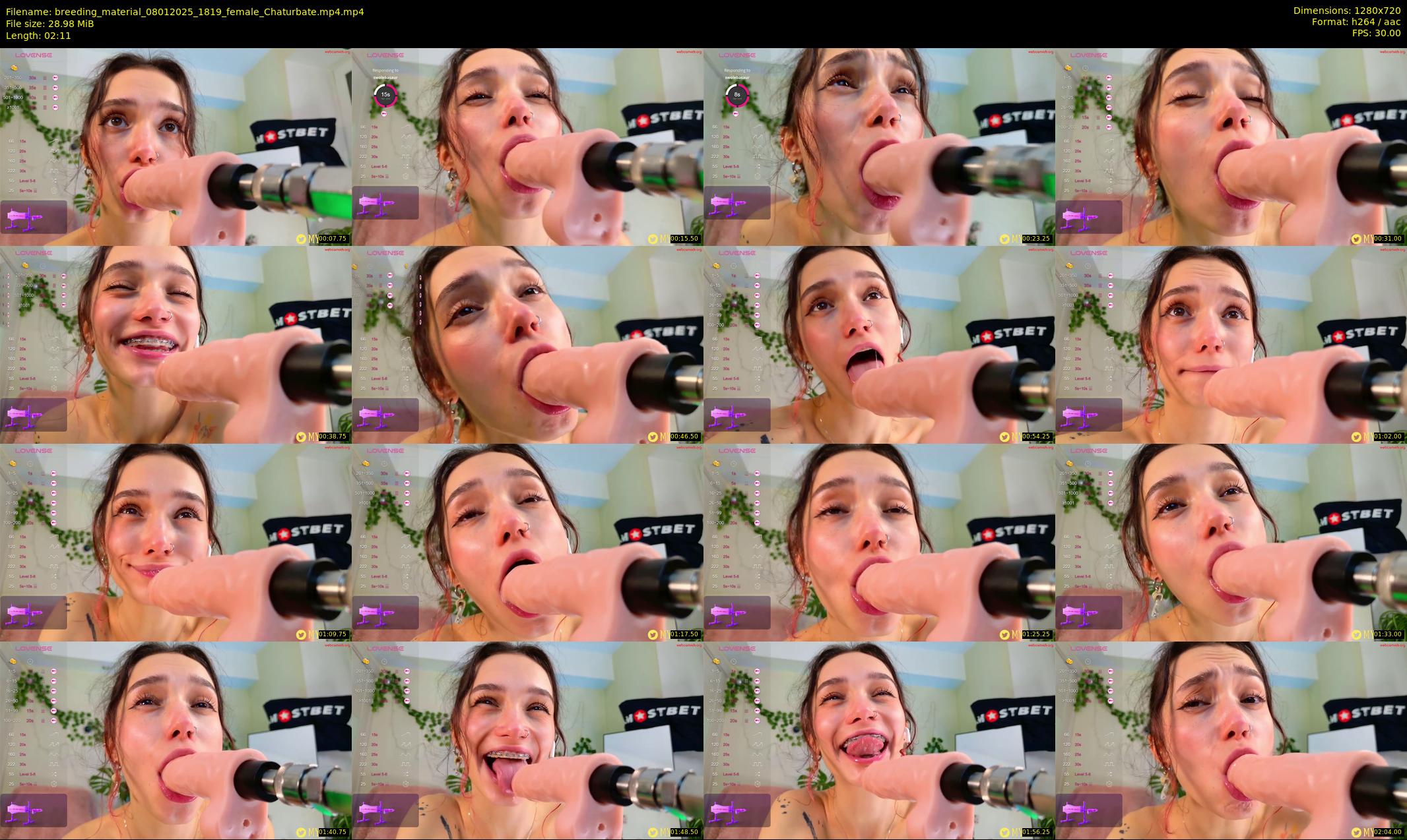 breeding_material — 3 minute Chaturbate female cam show recording, 720p, Jan 8, 2025