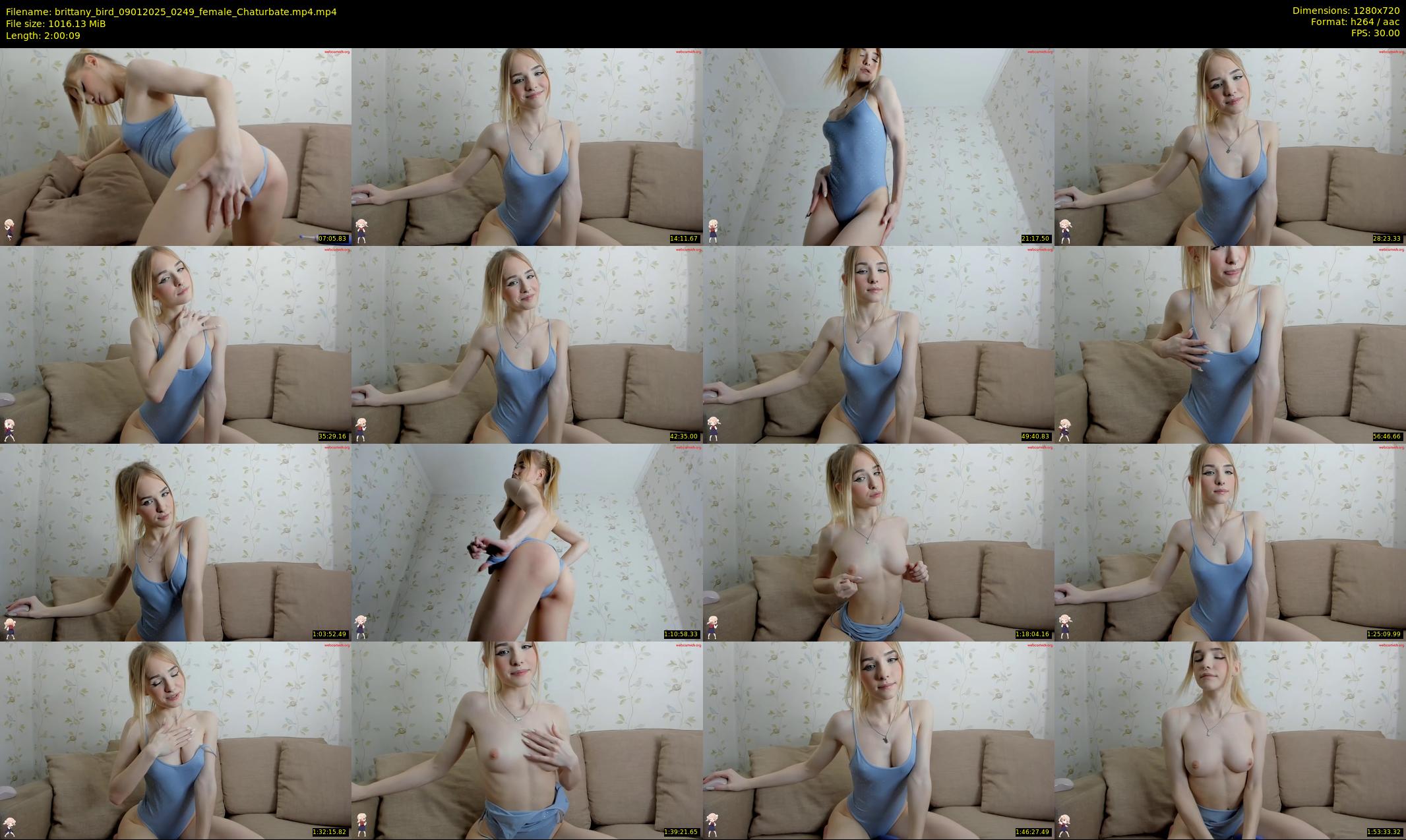 brittany_bird — 121 minute Chaturbate female cam show recording, 720p, Jan 9, 2025