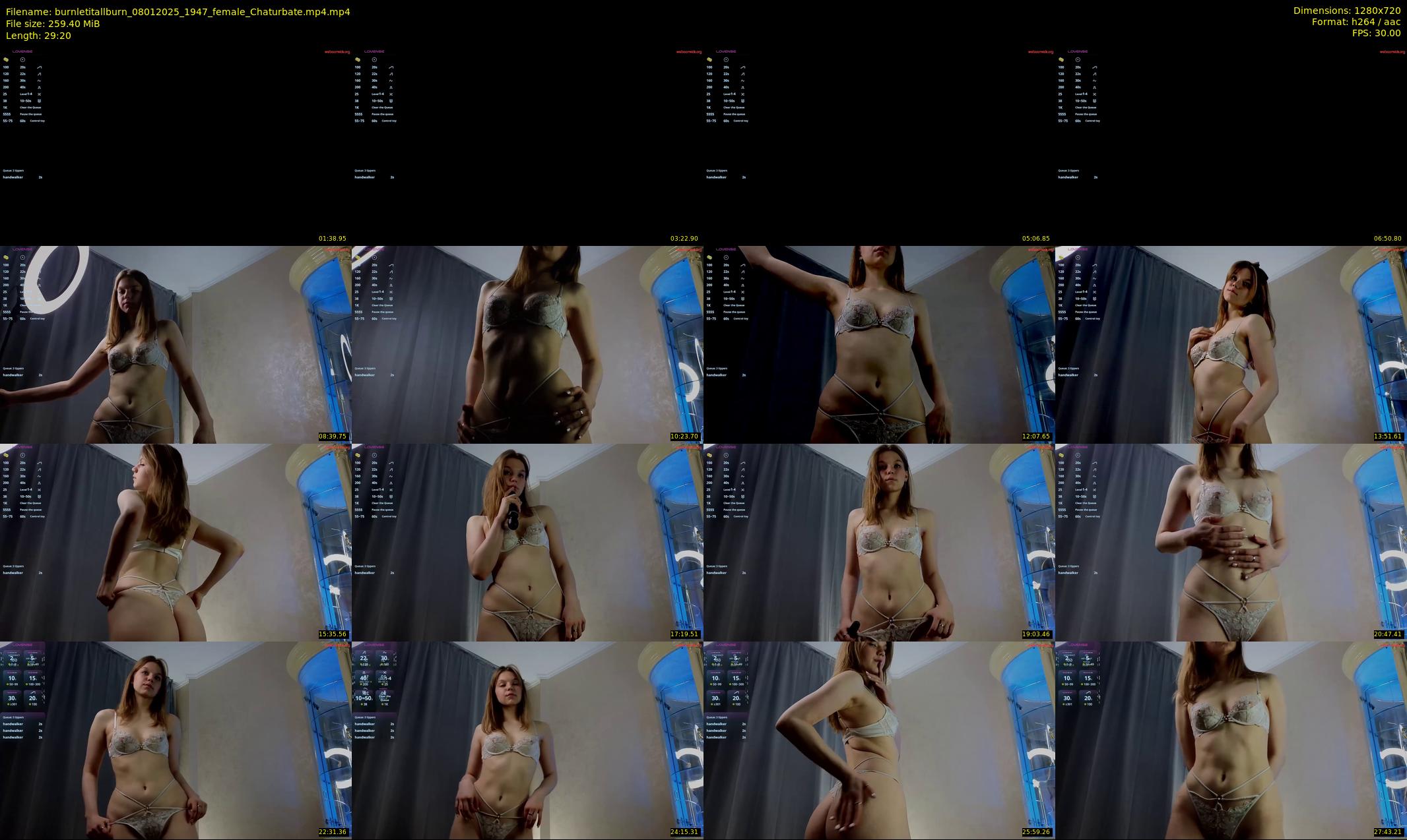 burnletitallburn — 30 minute Chaturbate female cam show recording, 720p, Jan 8, 2025