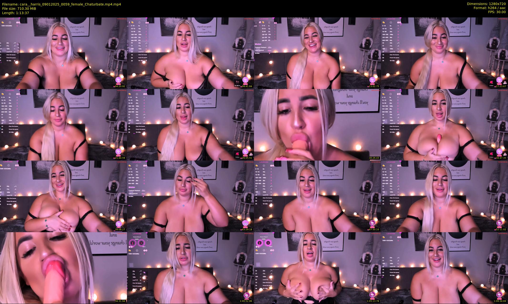 cara__harris — 74 minute Chaturbate female cam show recording, 720p, Jan 9, 2025