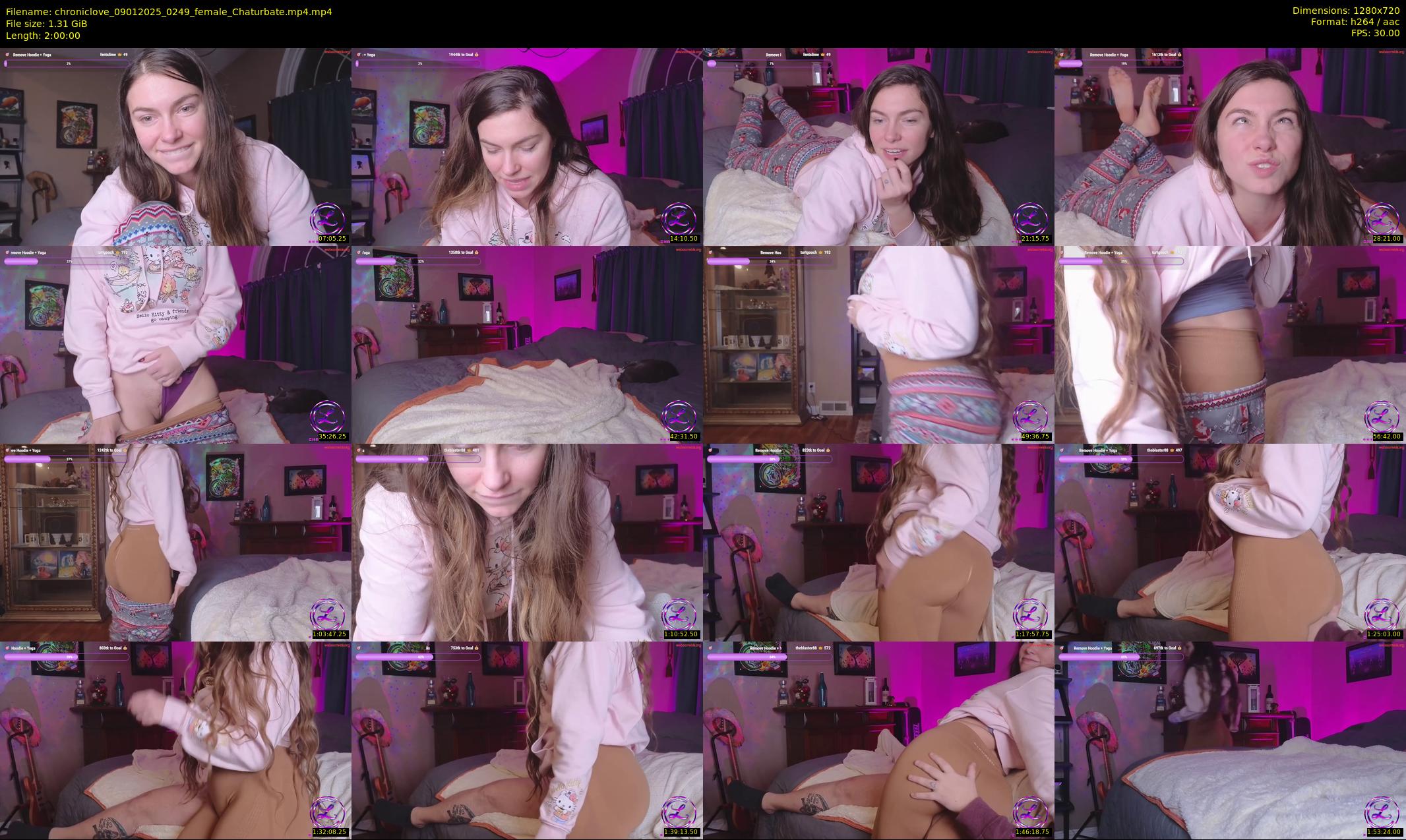 chroniclove — 120 minute Chaturbate female cam show recording, 720p, Jan 9, 2025