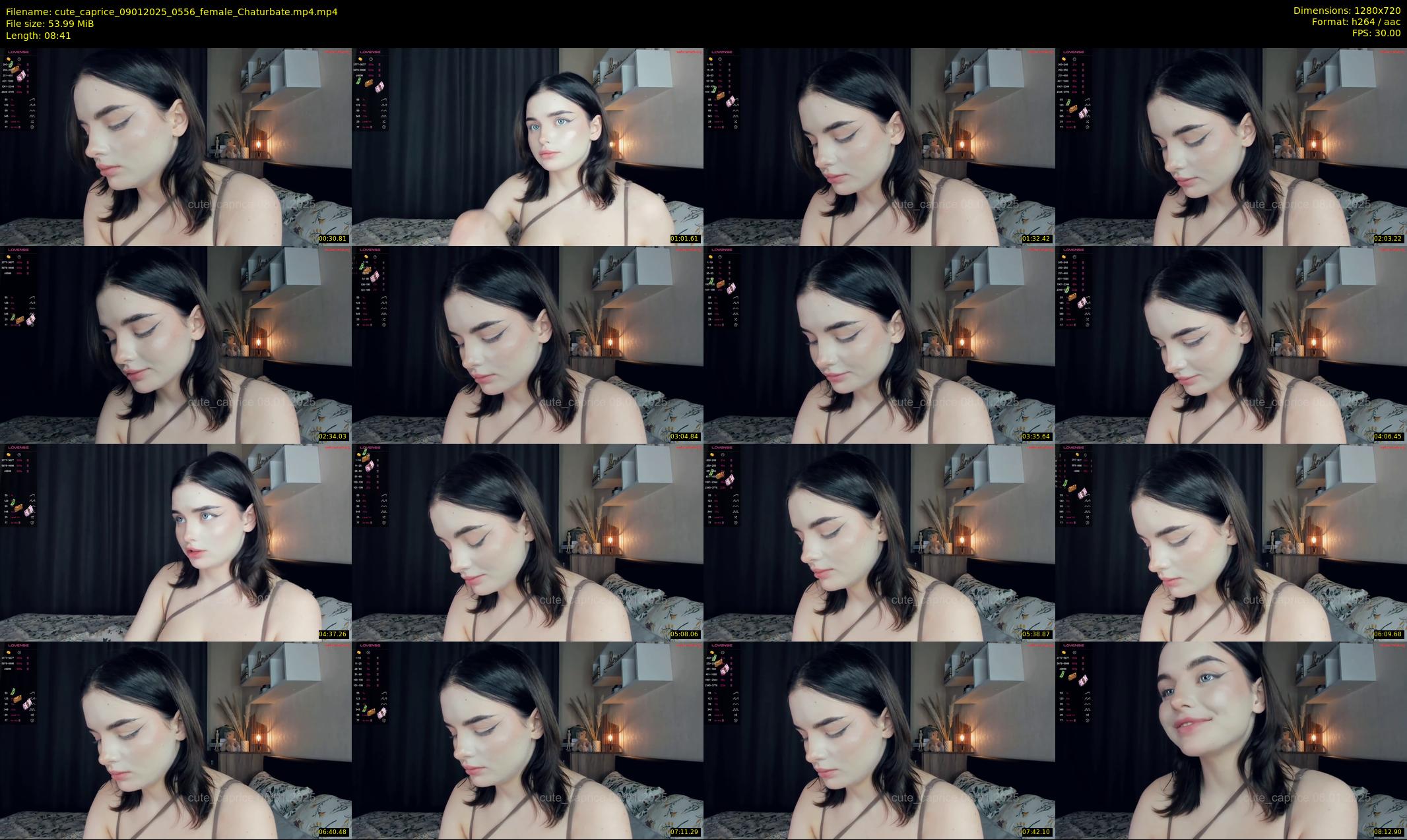 cute_caprice — 9 minute Chaturbate female cam show recording, 720p, Jan 9, 2025