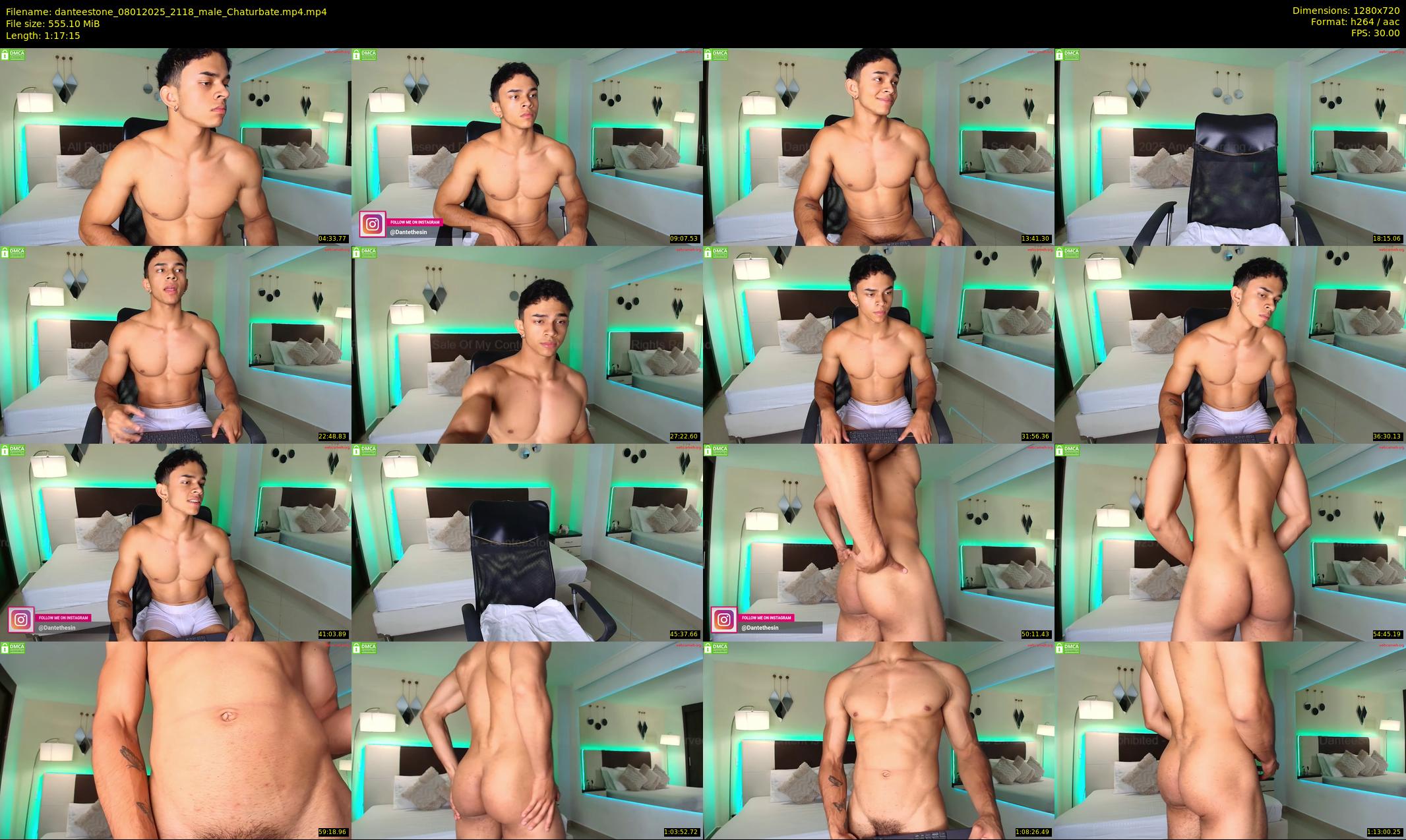 danteestone — 78 minute Chaturbate male cam show recording, 720p, Jan 8, 2025
