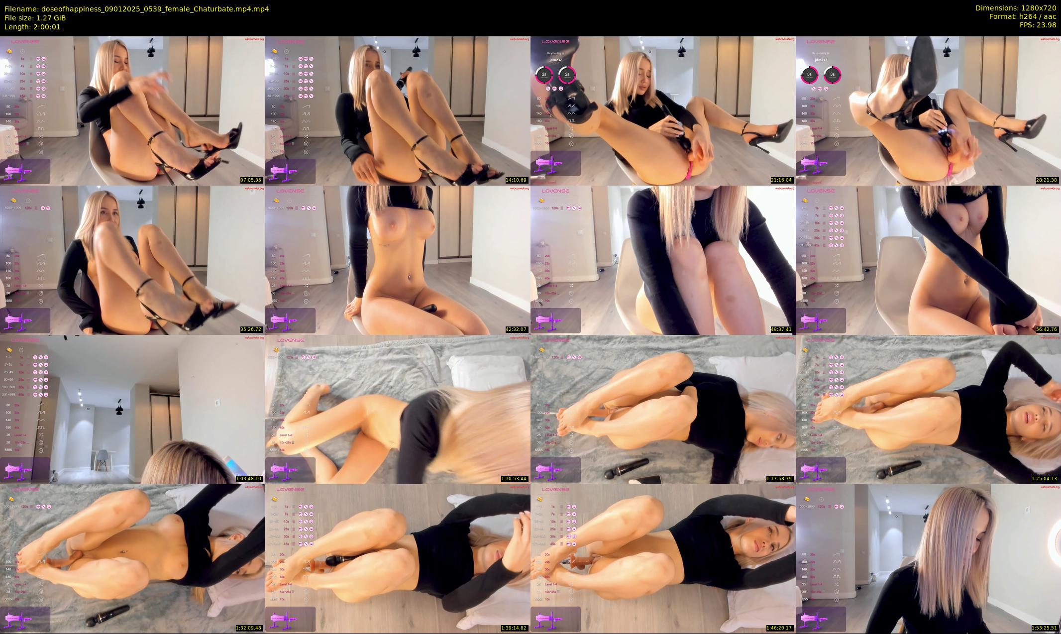 doseofhappiness — 121 minute Chaturbate female cam show recording, 720p, Jan 9, 2025