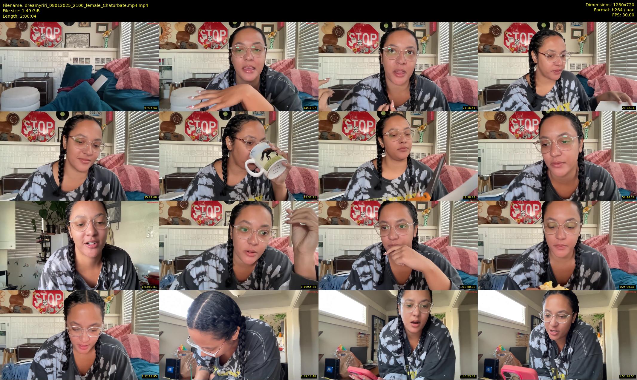 dreamyriri — 121 minute Chaturbate female cam show recording, 720p, Jan 8, 2025