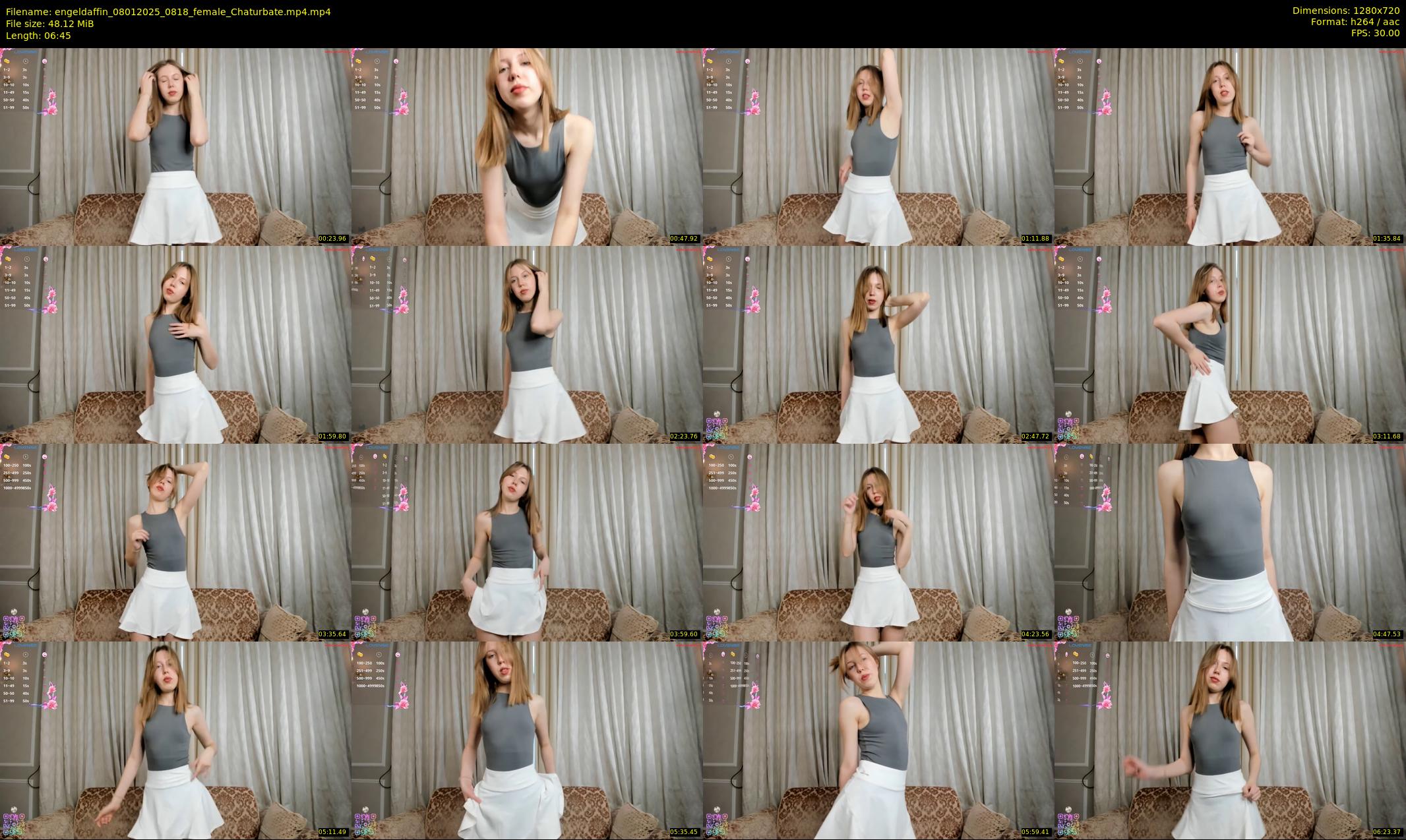 engeldaffin — 7 minute Chaturbate female cam show recording, 720p, Jan 8, 2025